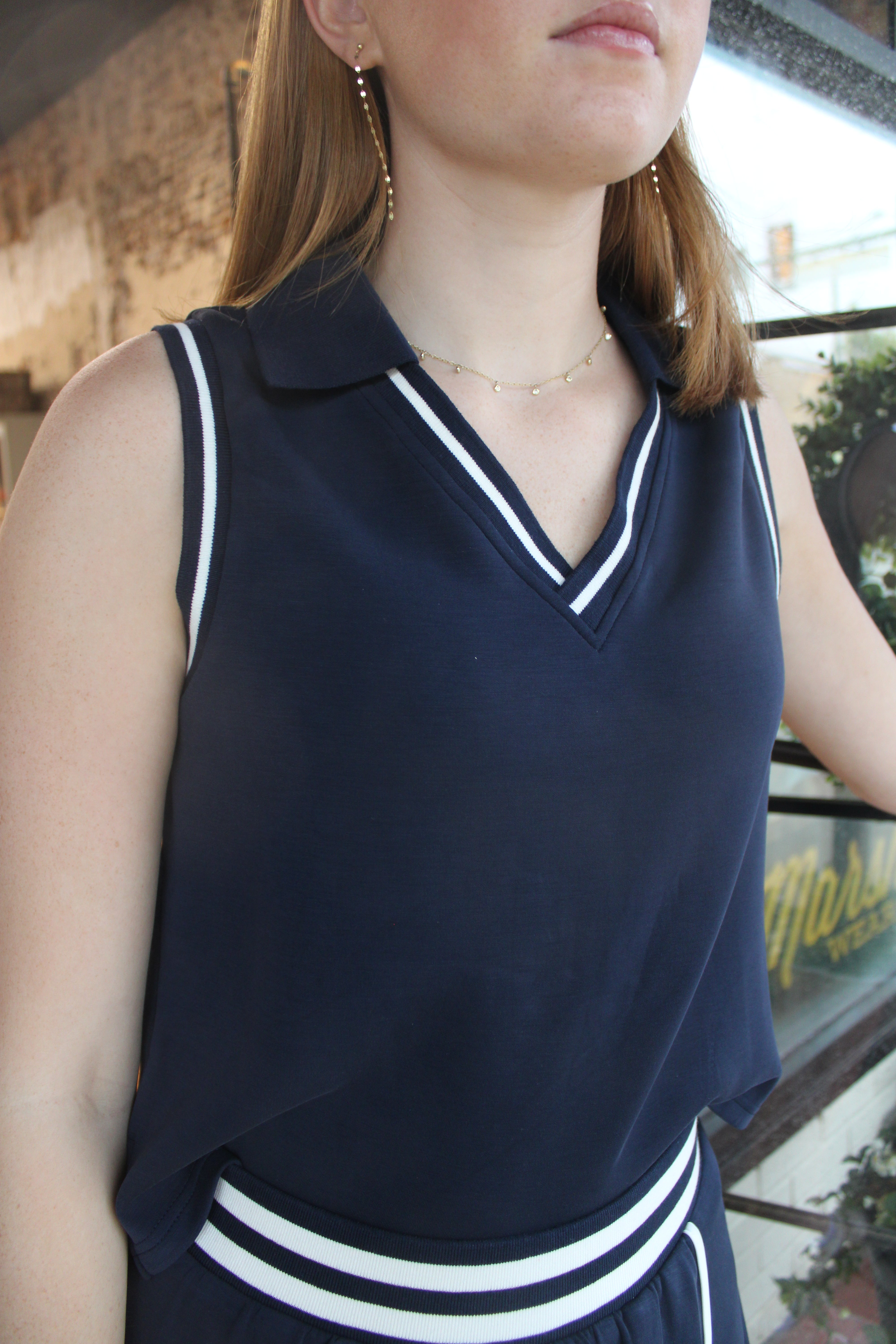 Serena Top - Navy