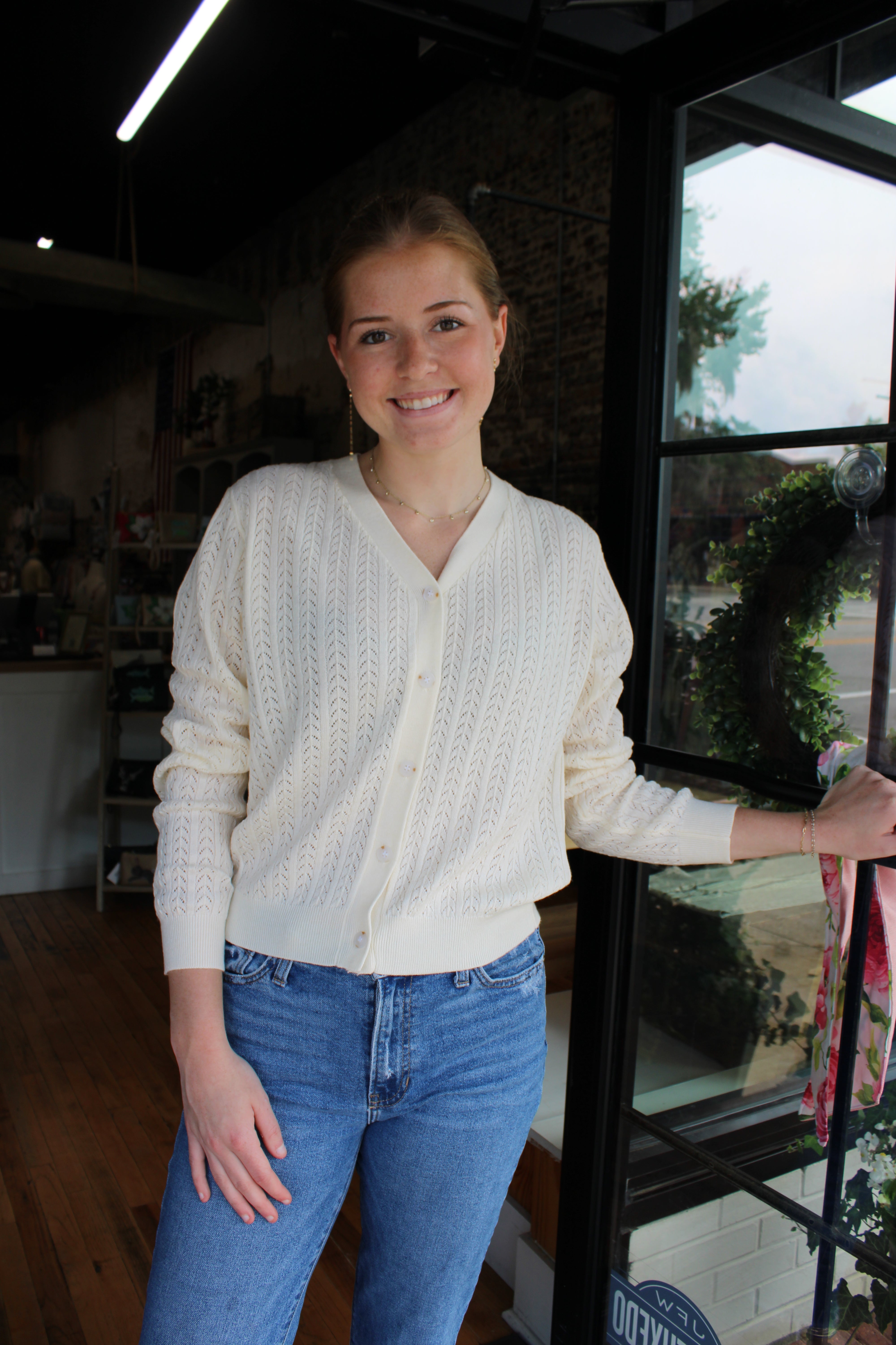 Iris Cardigan - Ivory