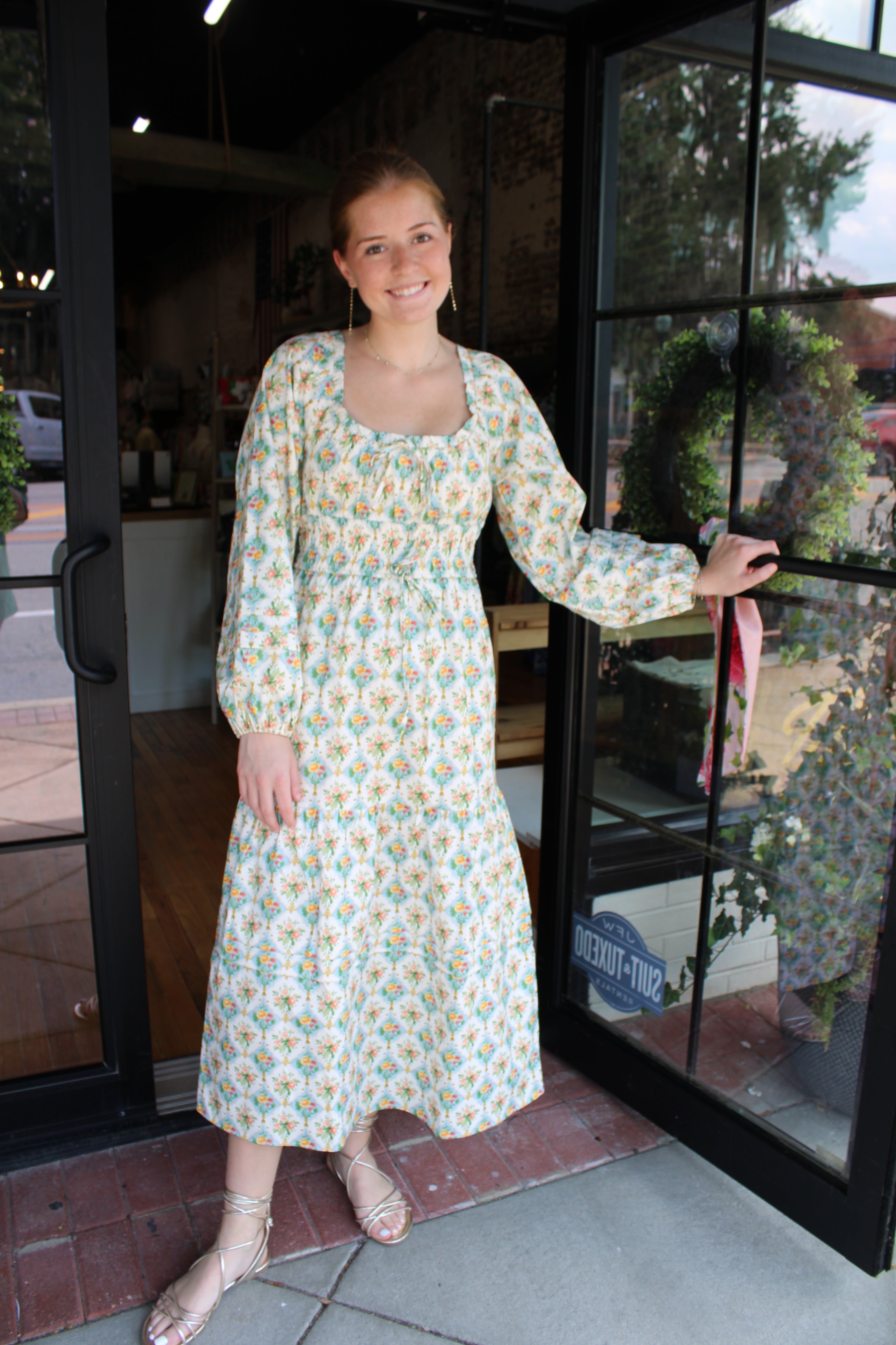 Beverly Dress (Cream Multi)