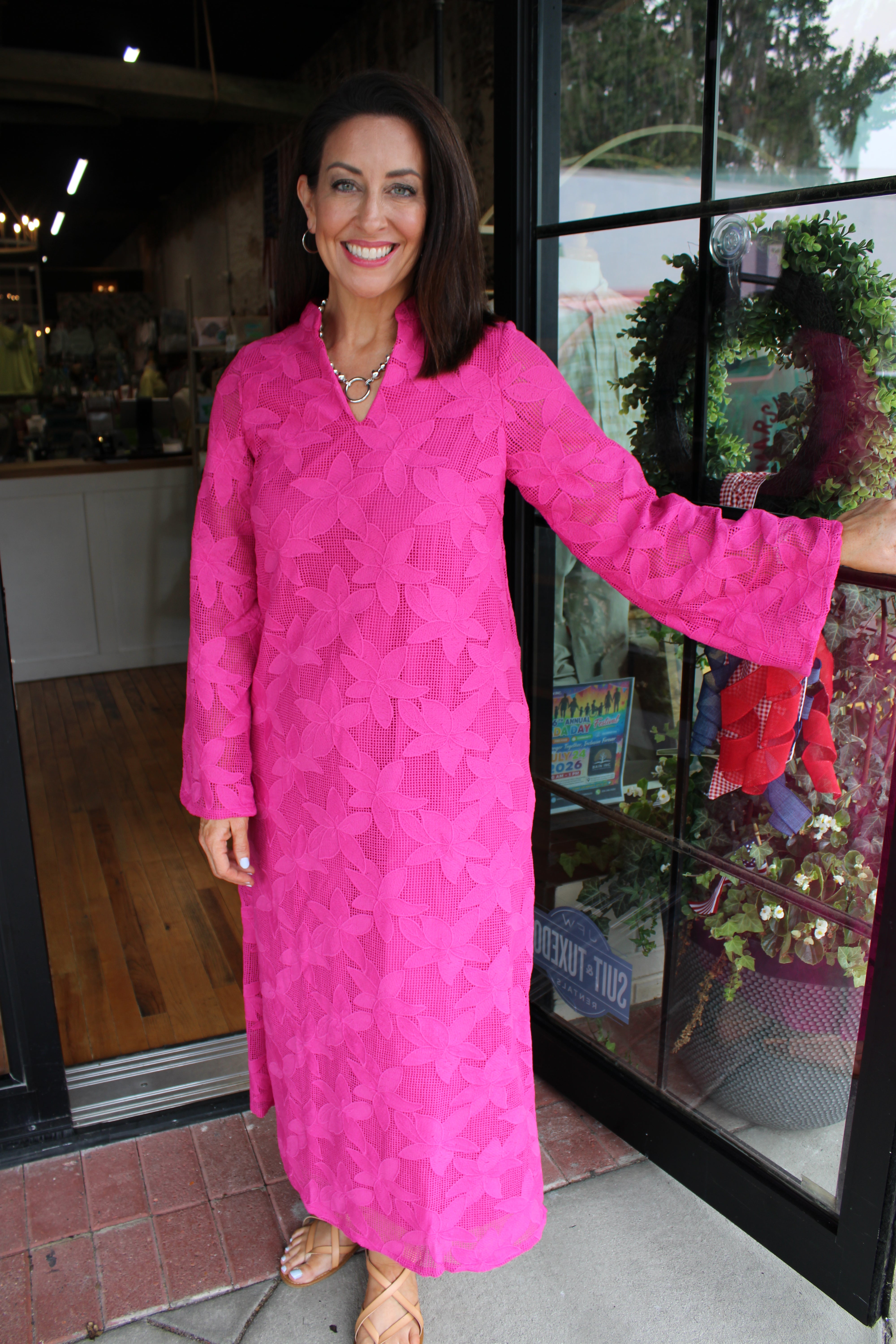 Clara Dress - Magenta
