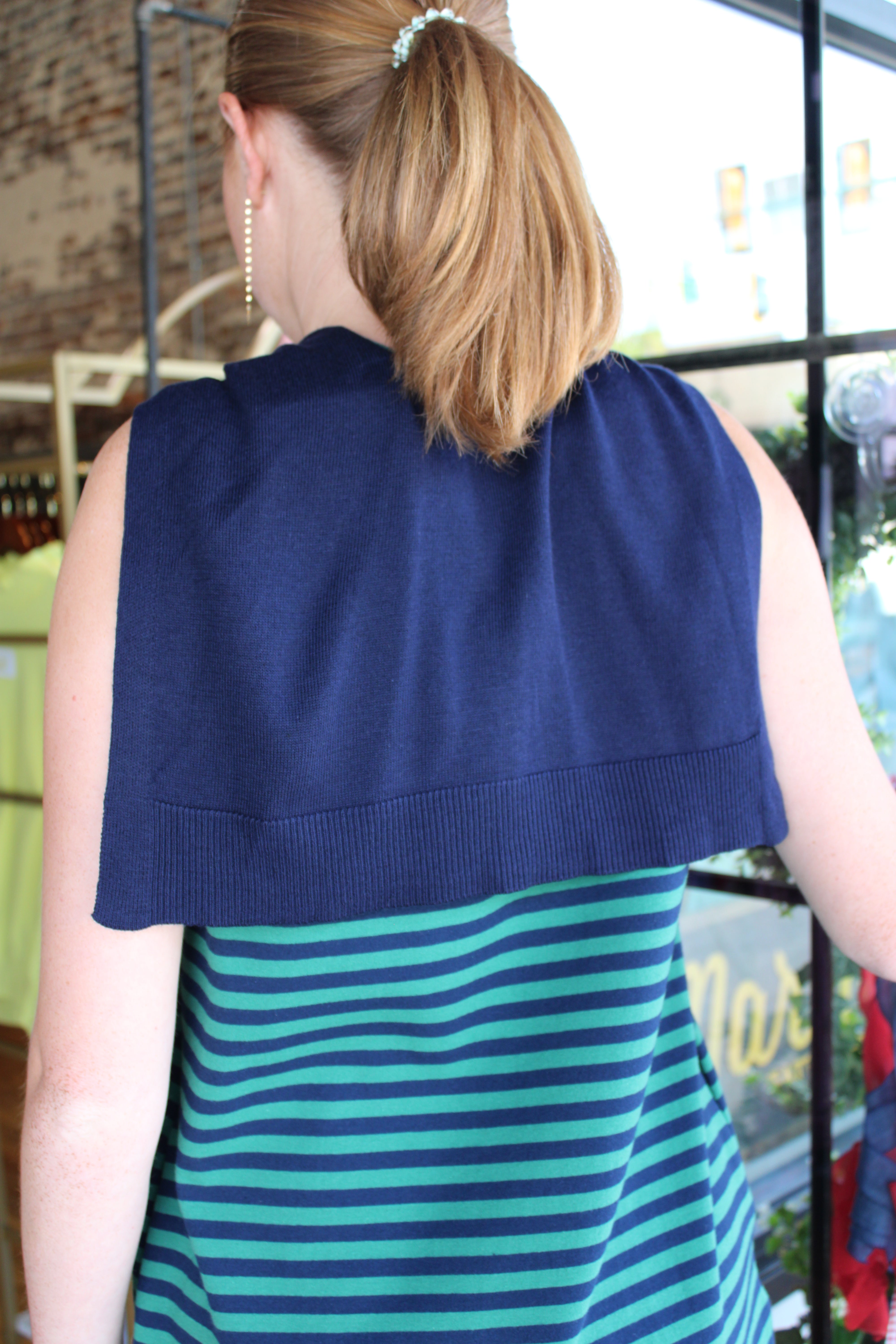 Henrie Dress - Hunter/Navy