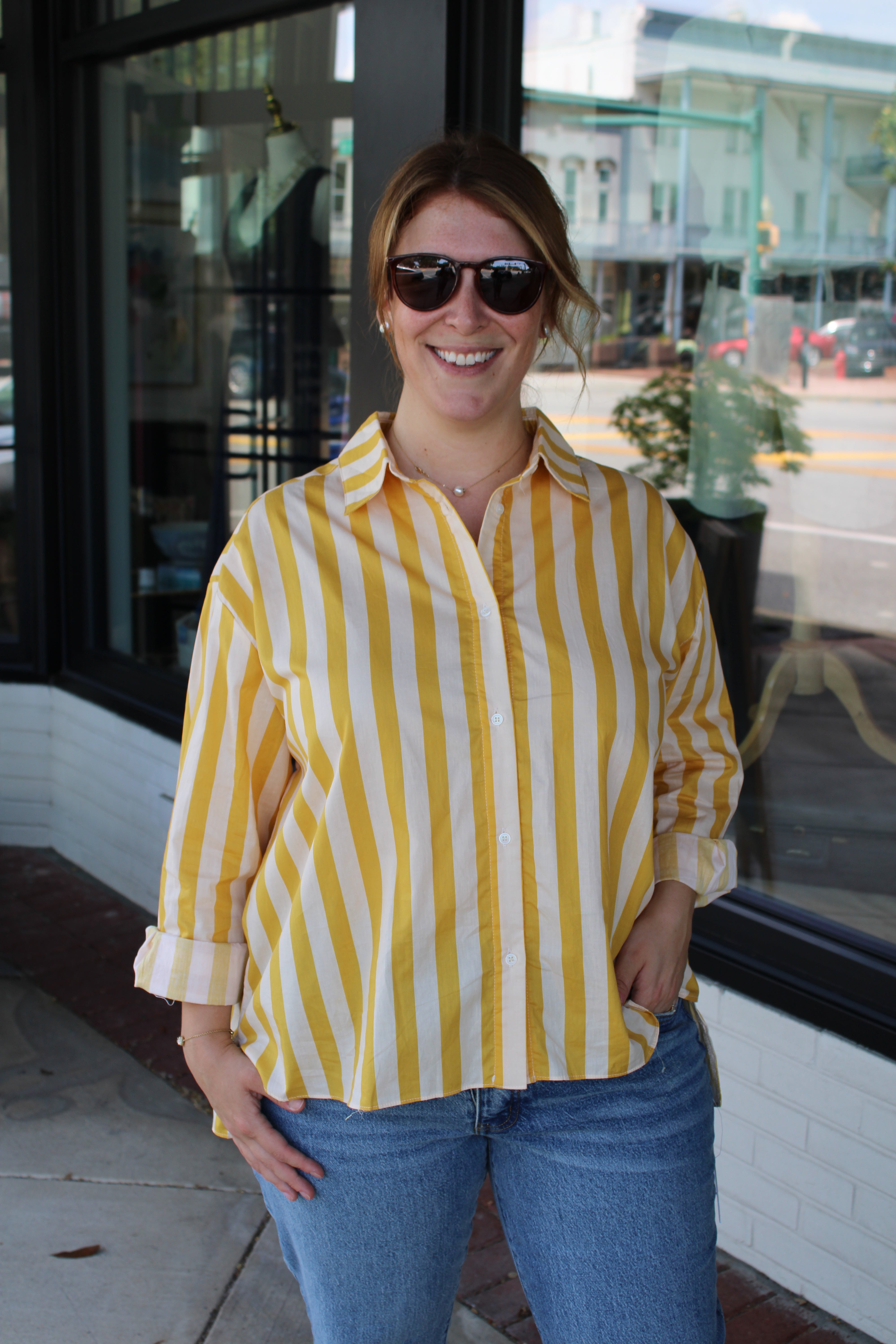 Erin Top (Yellow Stripe)
