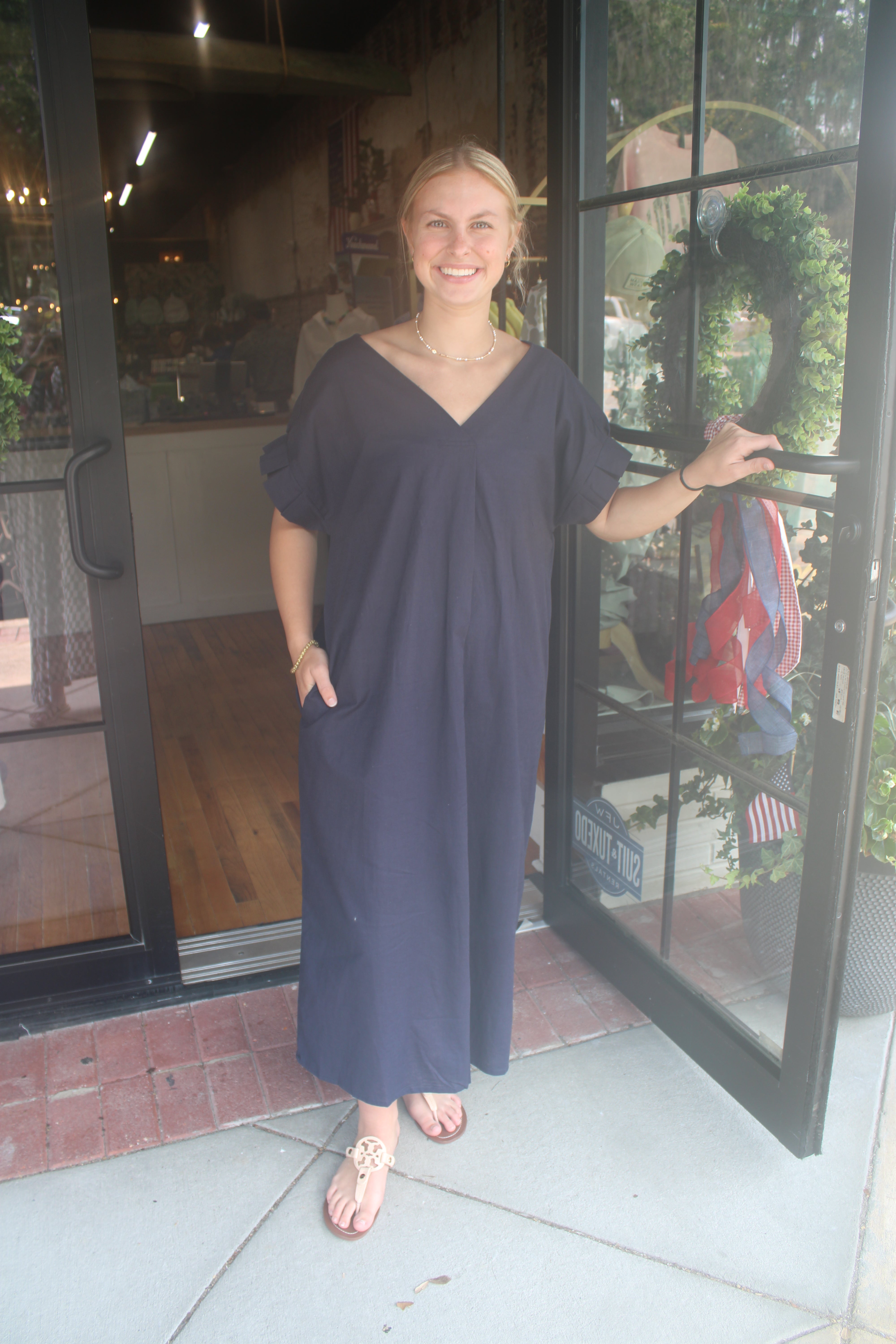 Julie Dress (Navy)