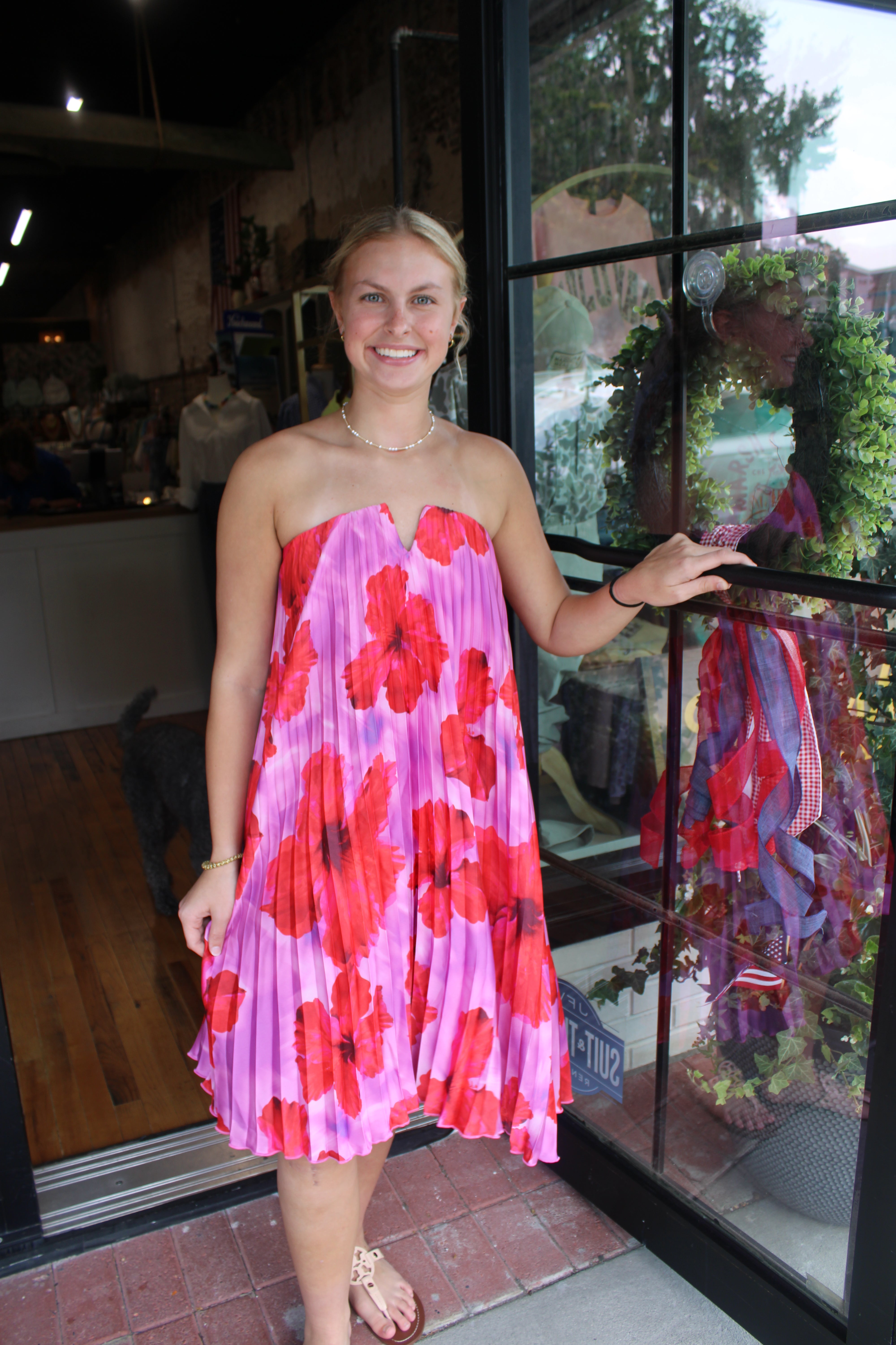 Marissa Dress - Hibiscus