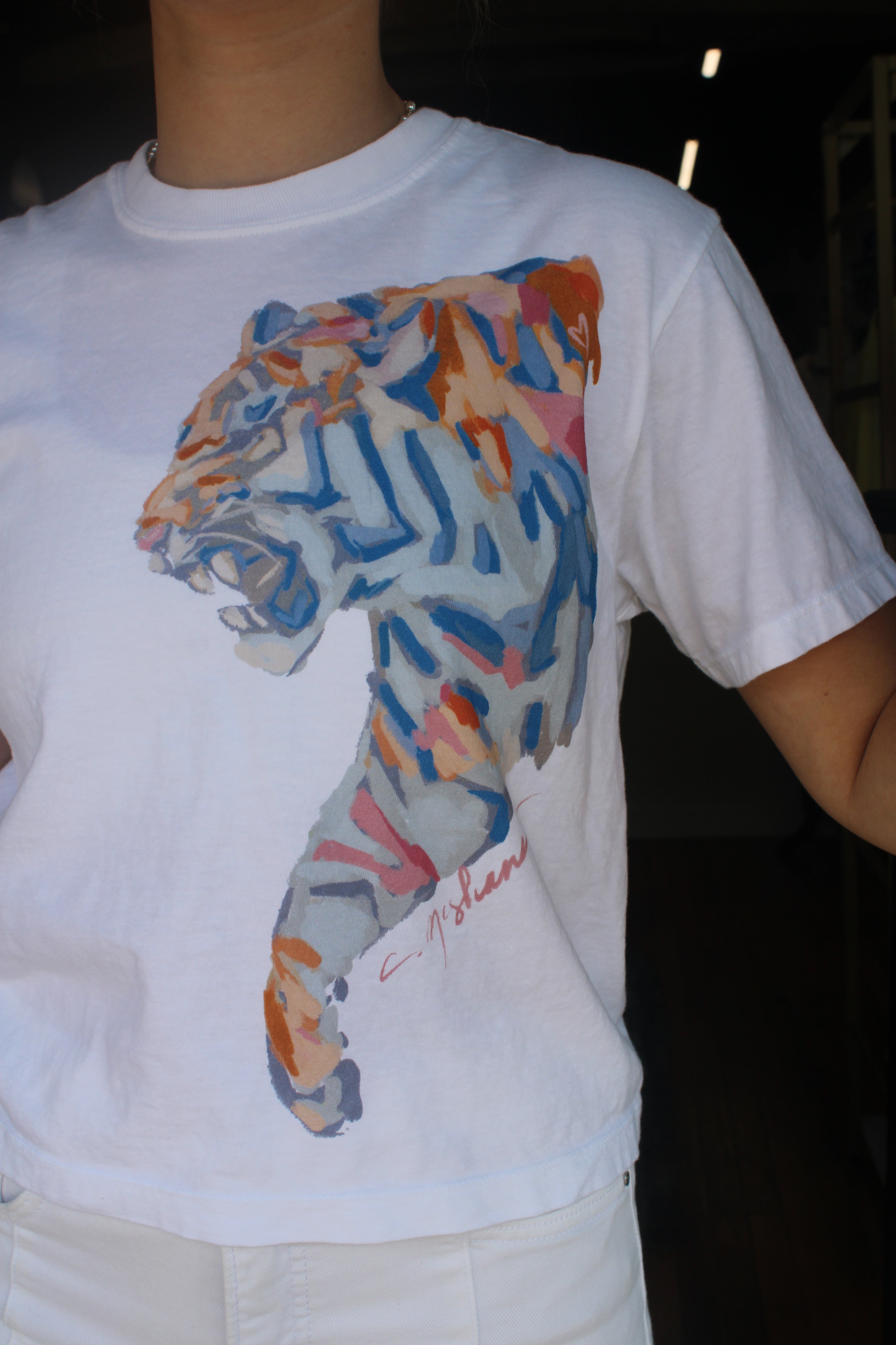 Chelsea McShane Tee - Tiger Blue Roar