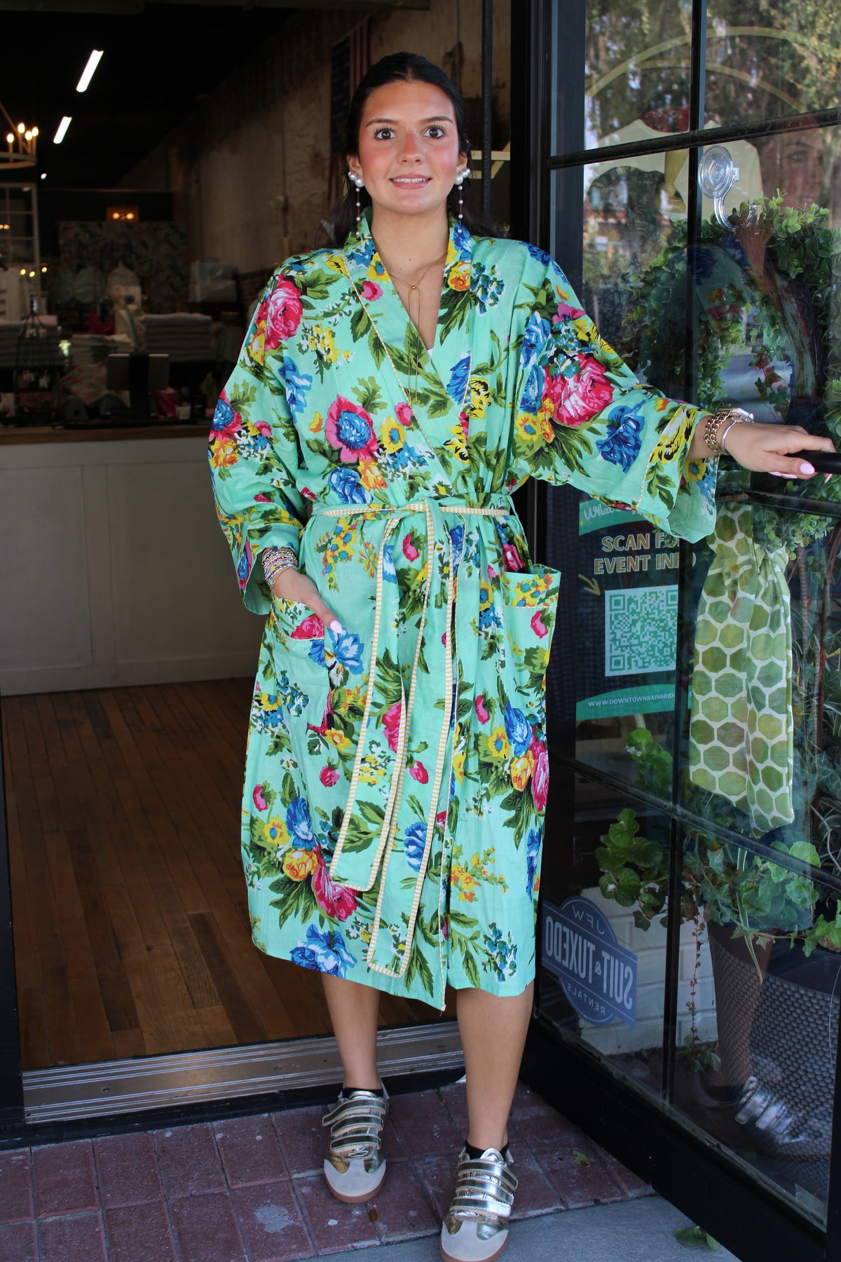 Printed Cotton Robe