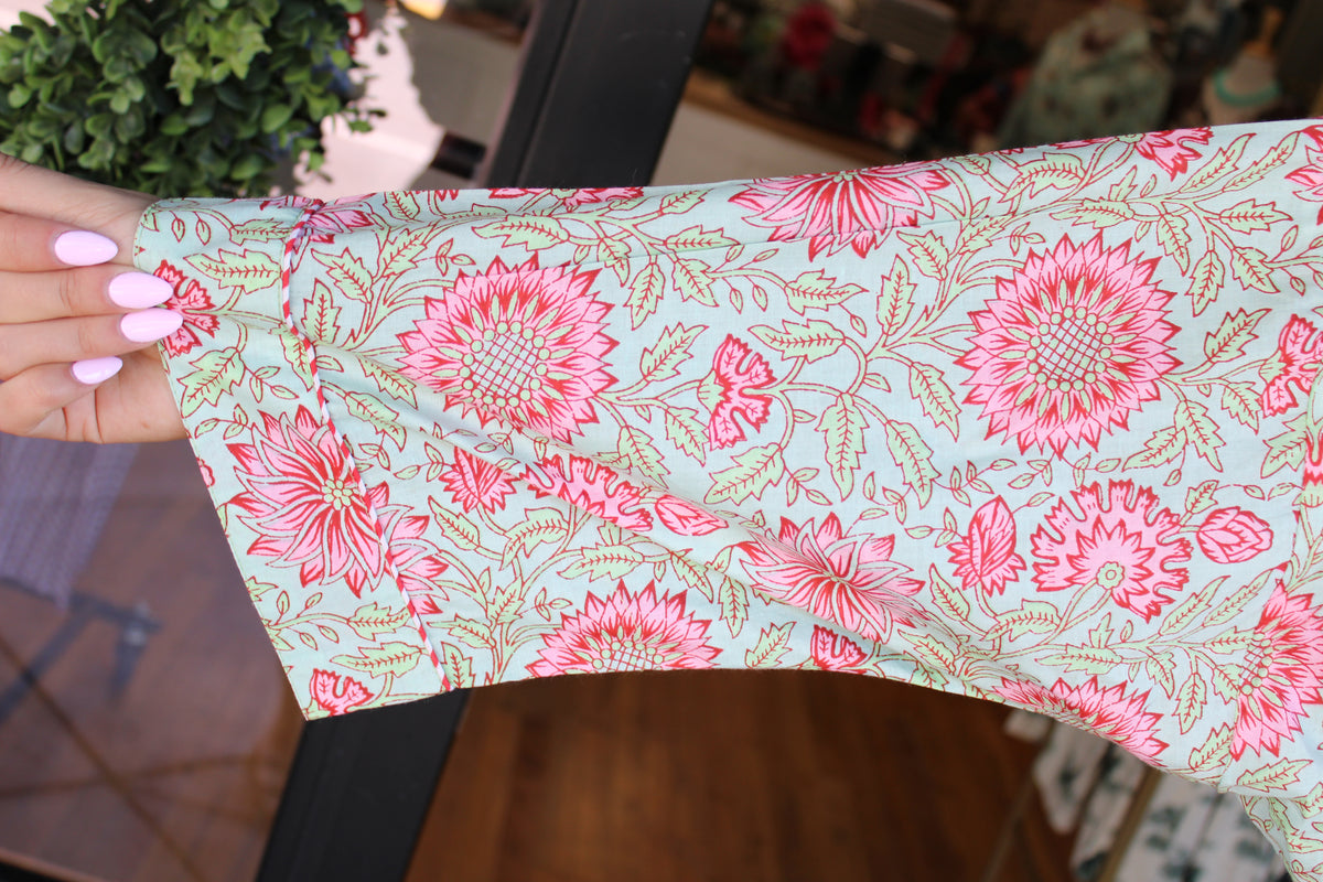 Printed Cotton Robe