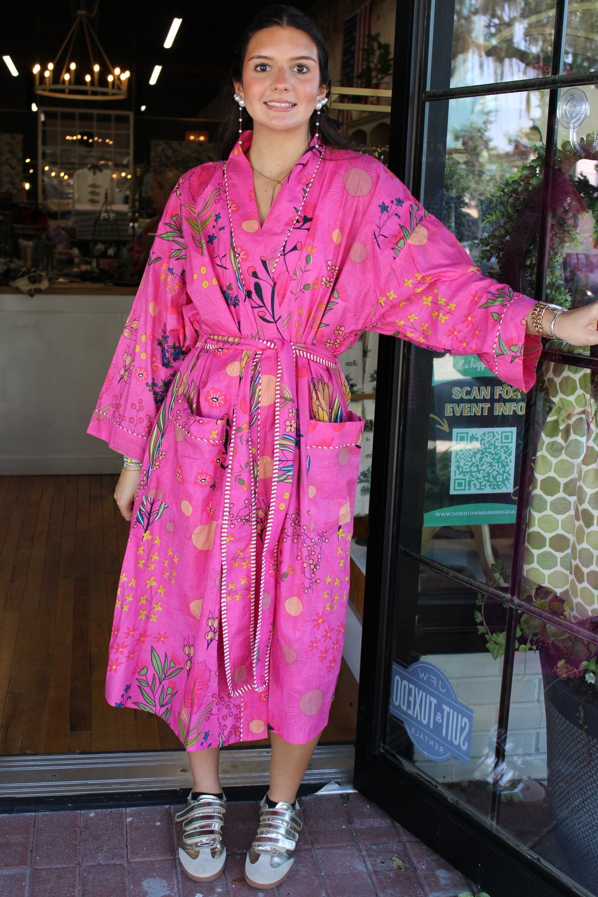 Printed Cotton Robe