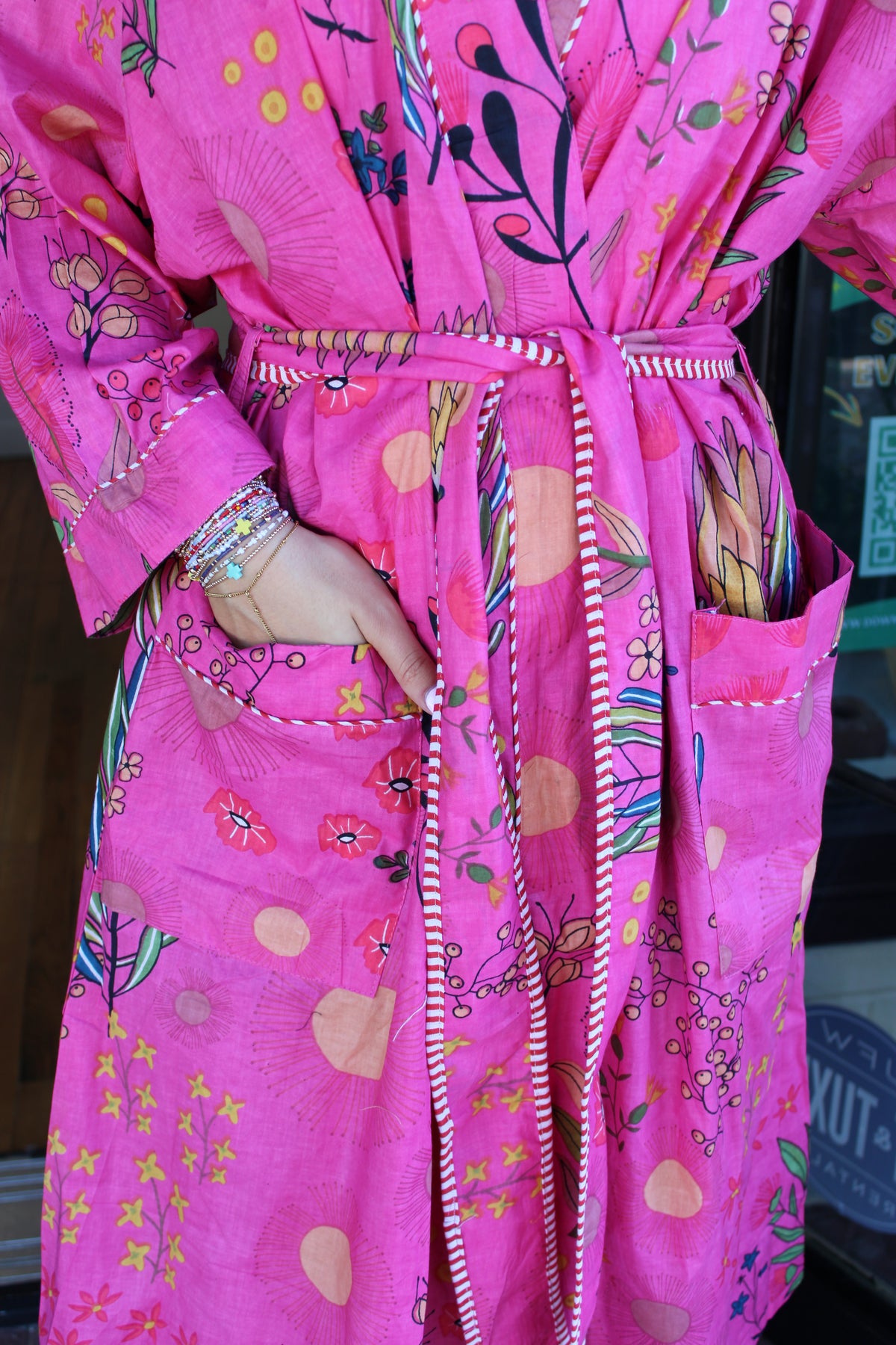Printed Cotton Robe
