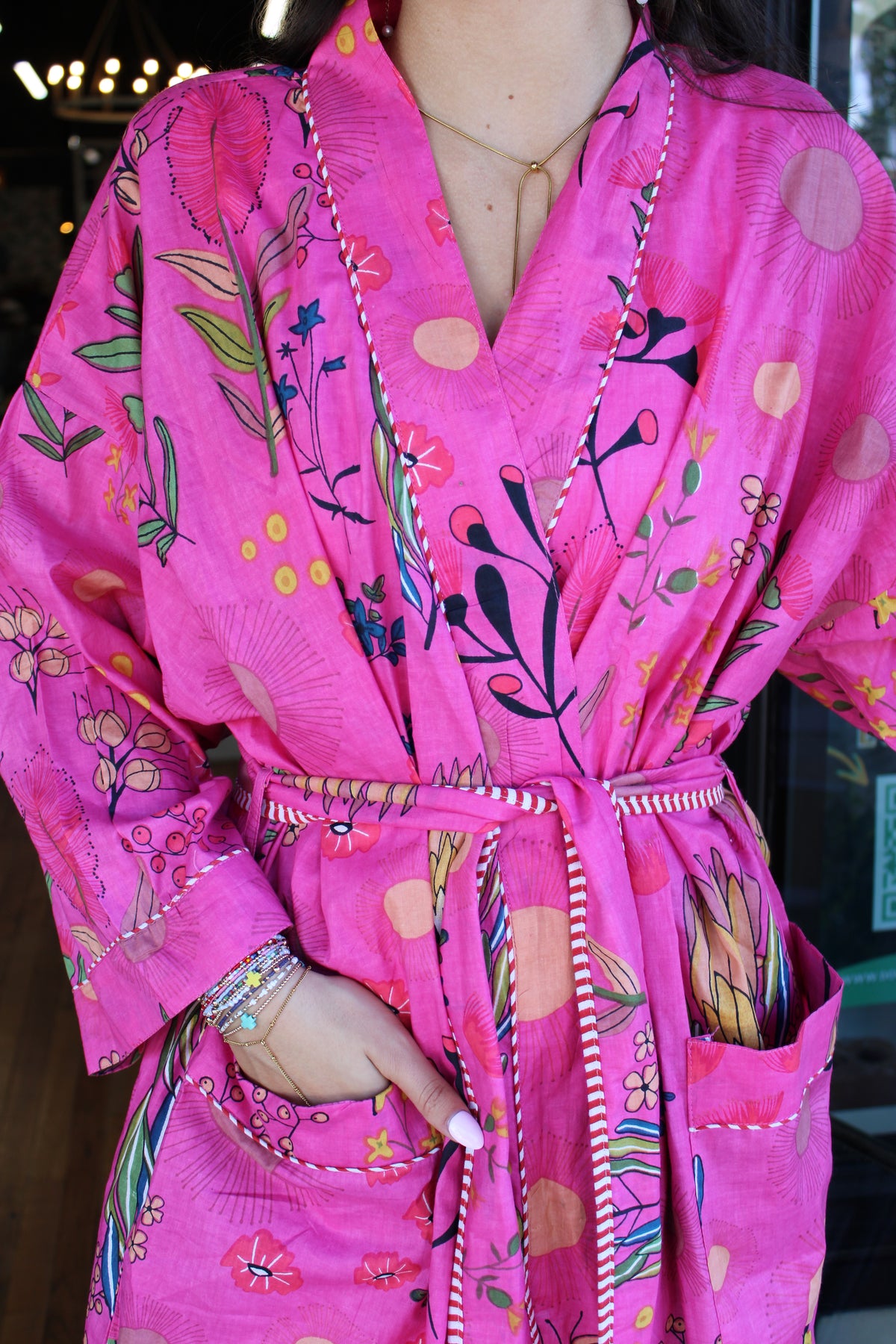 Printed Cotton Robe