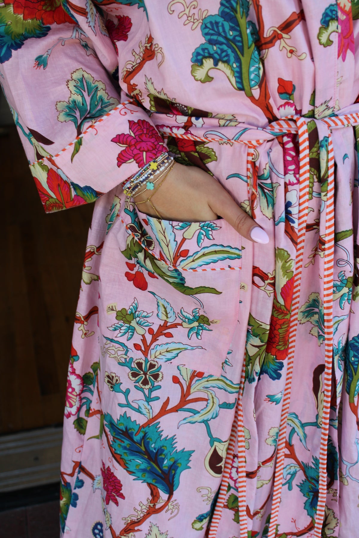 Printed Cotton Robe