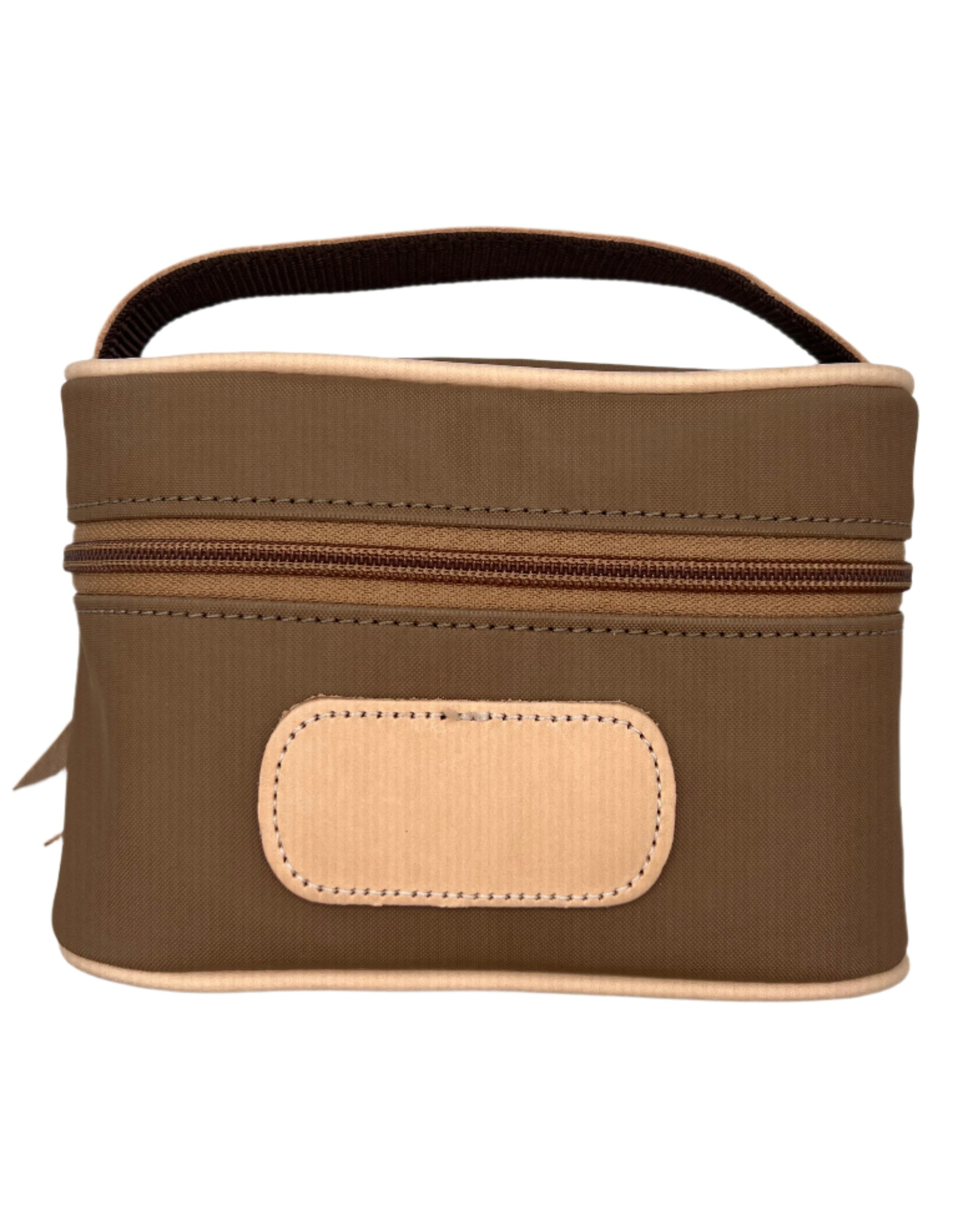 Jon Hart - Mini Makeup Case (Saddle Coated Canvas)