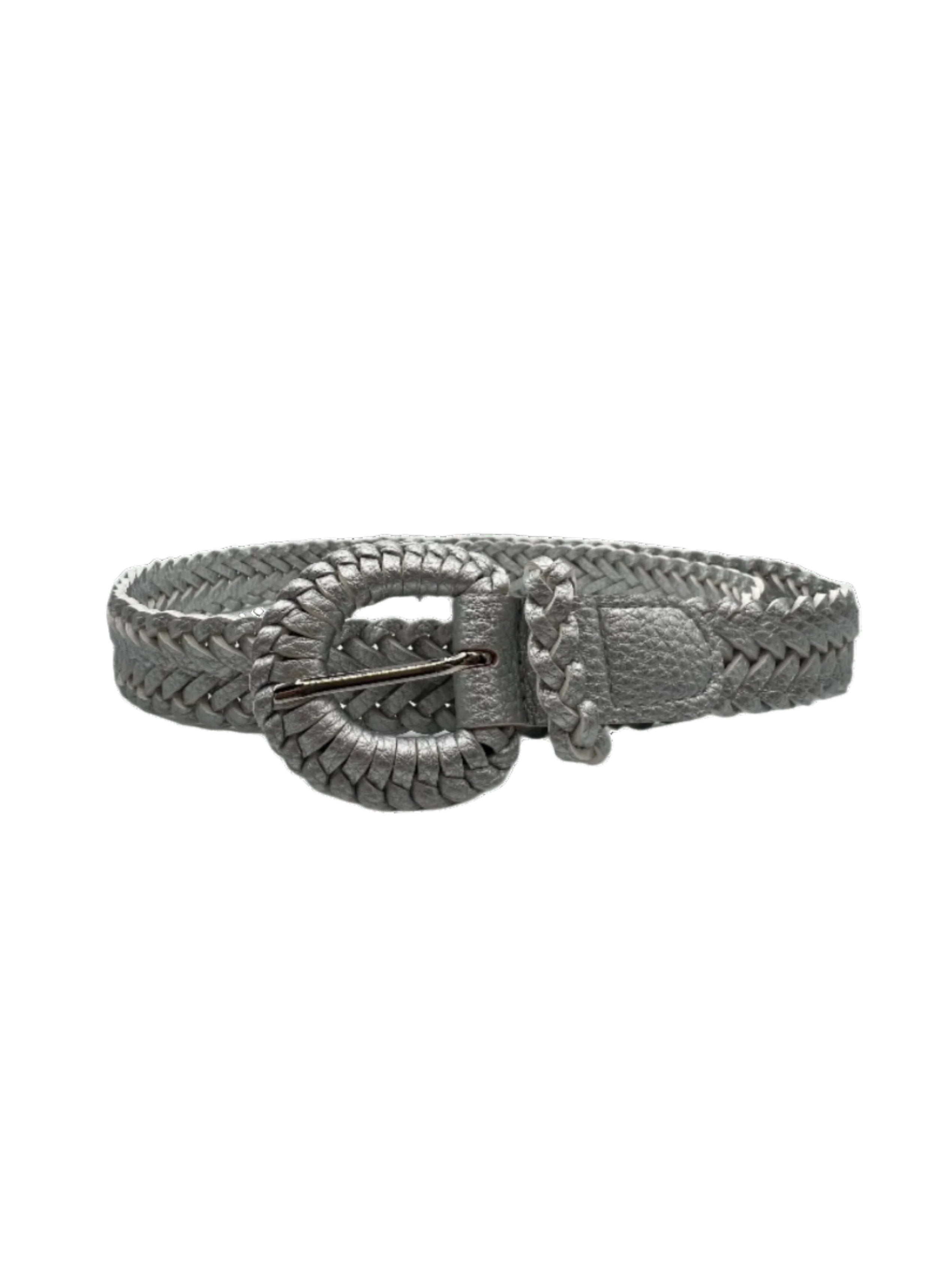 Silver Braided Belt