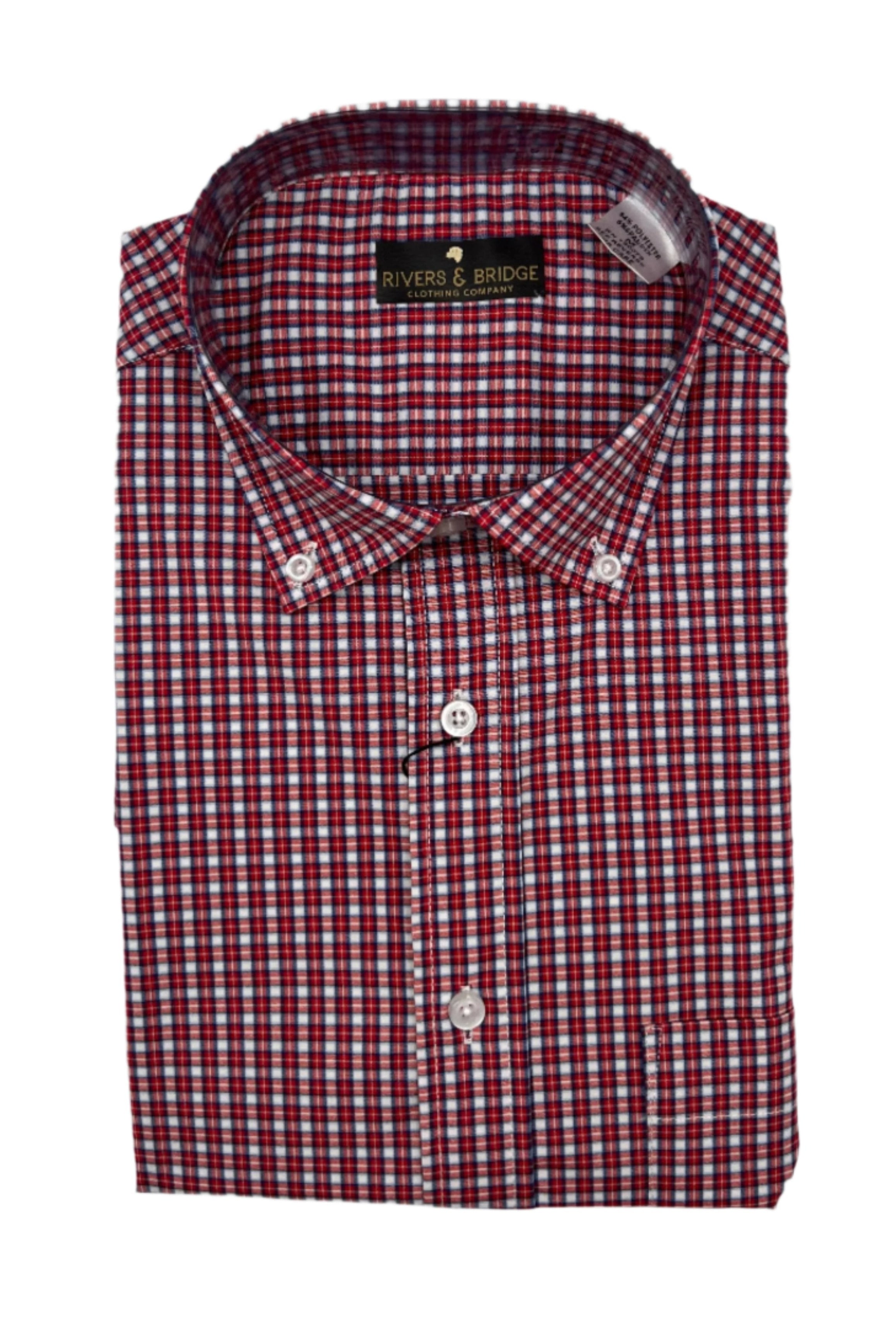 Rivers & Bridge - Performance Button Down (Red Check)