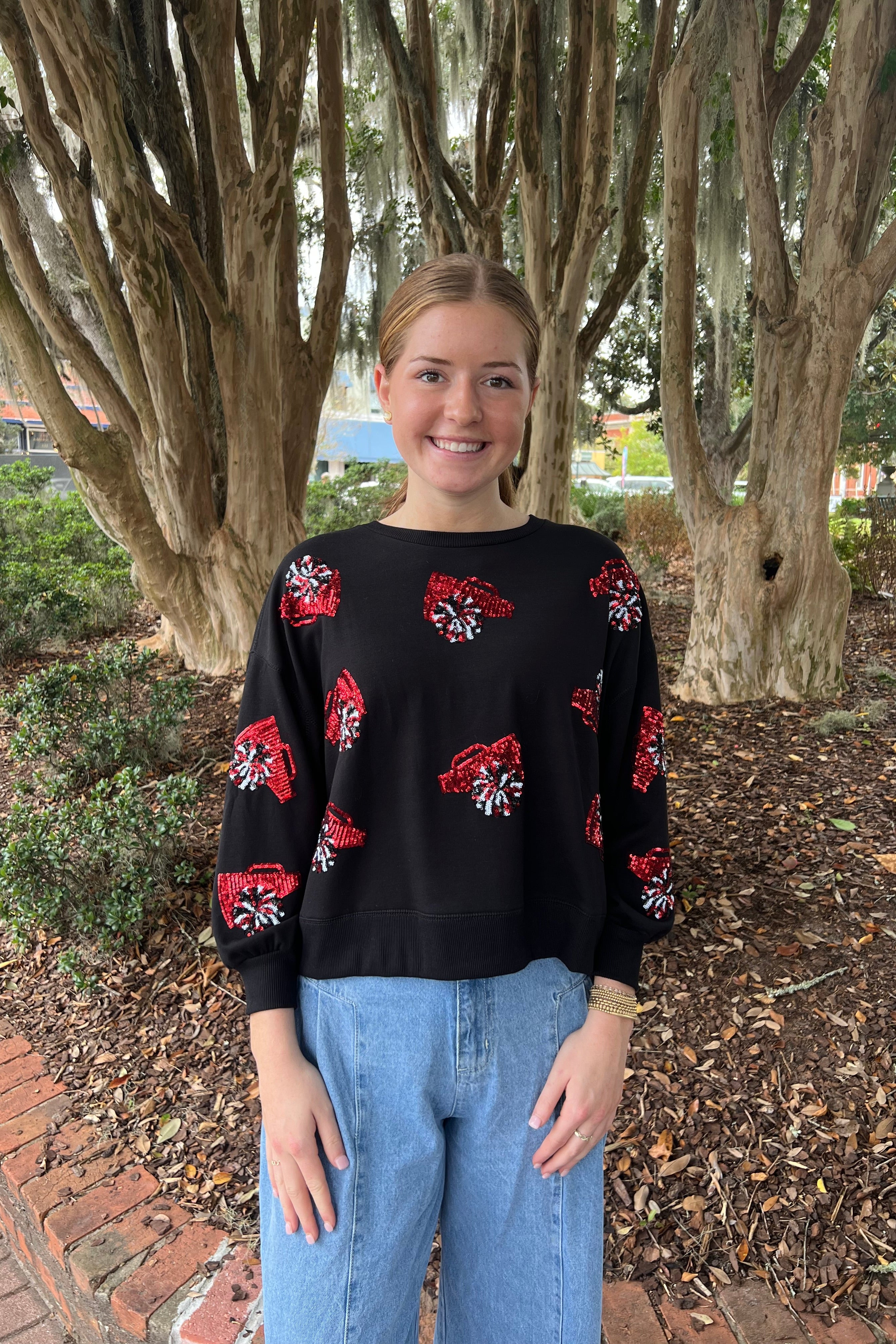 The Millie Sweatshirt (Red/Black)