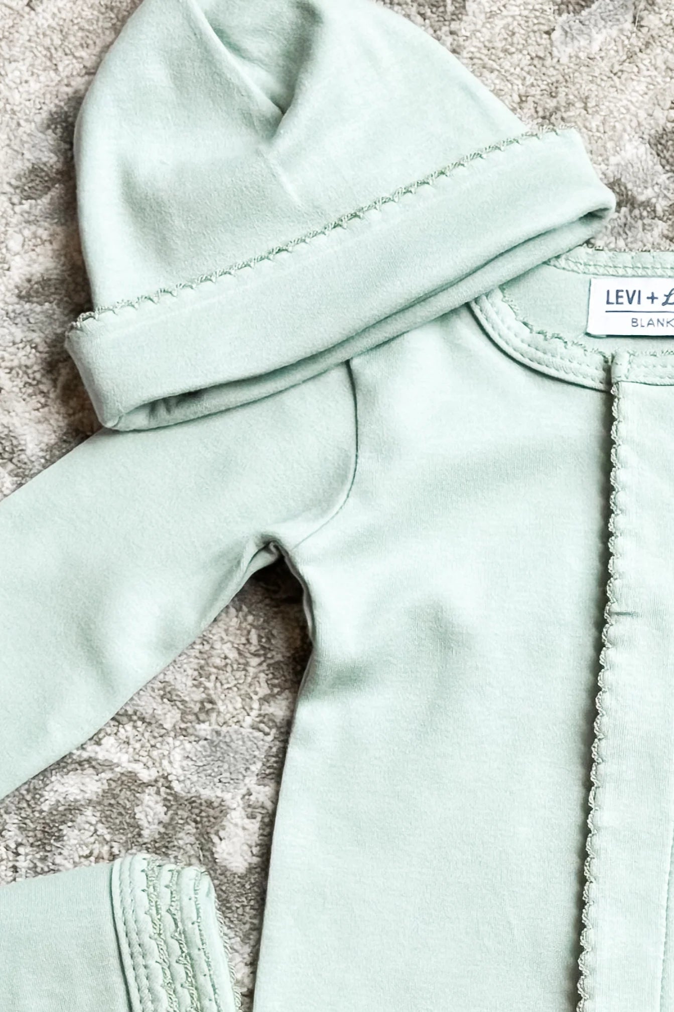 Cotton Picot Hat (Sage Green)