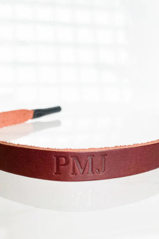 Leather Sunglass Strap (Red Maple)