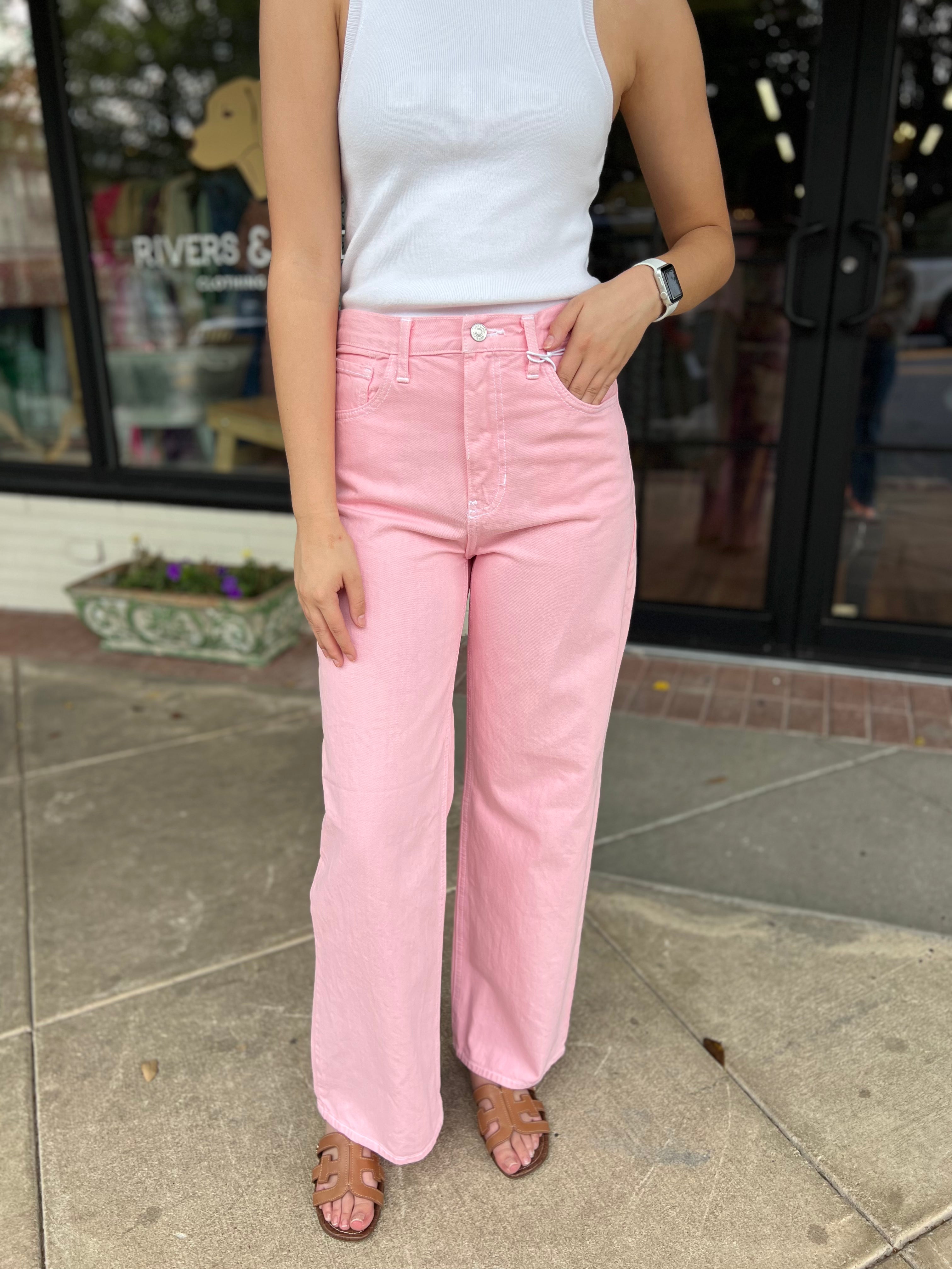 The Retro Wide Straight - Pink Lemonade *Final Sale*