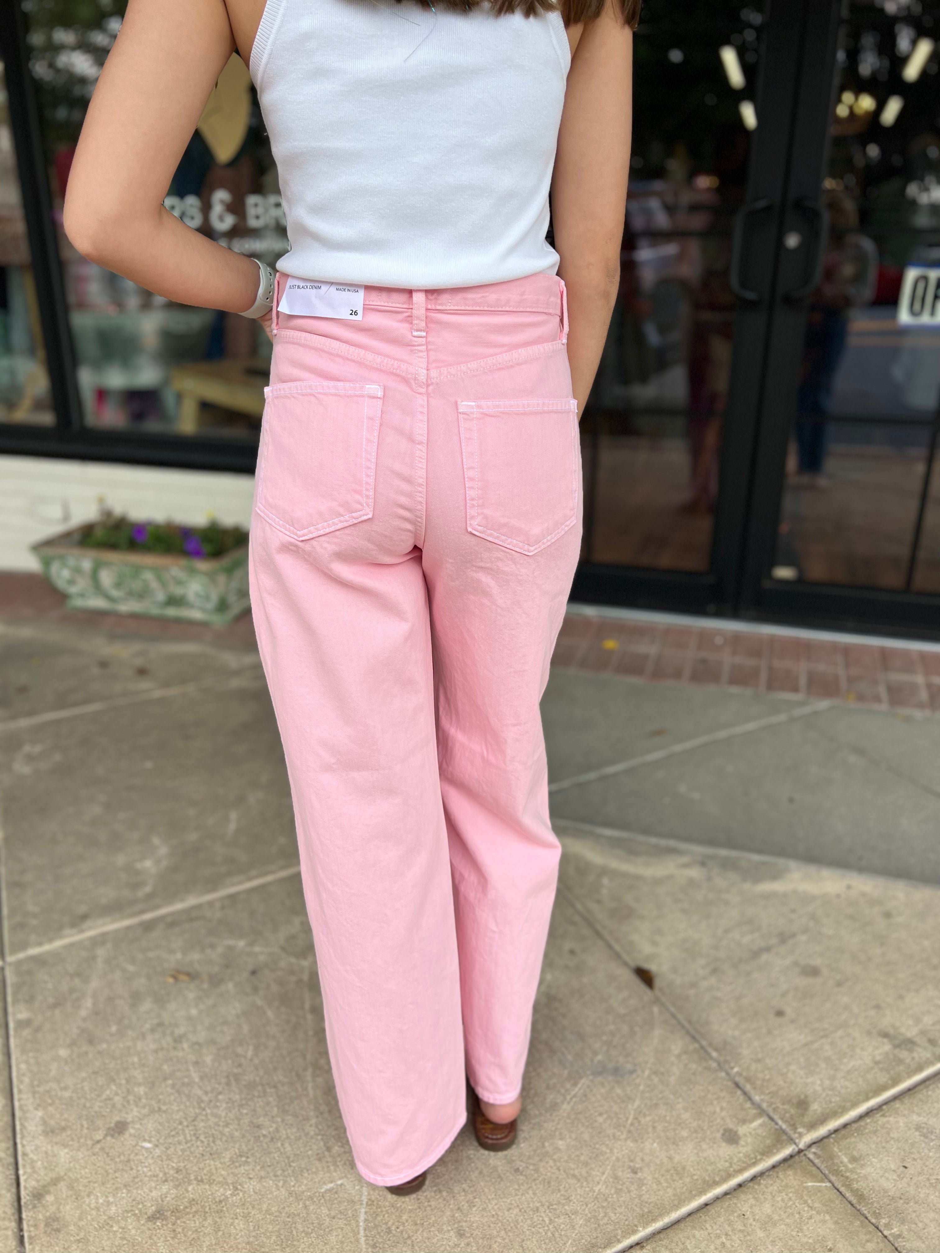 The Retro Wide Straight - Pink Lemonade *Final Sale*