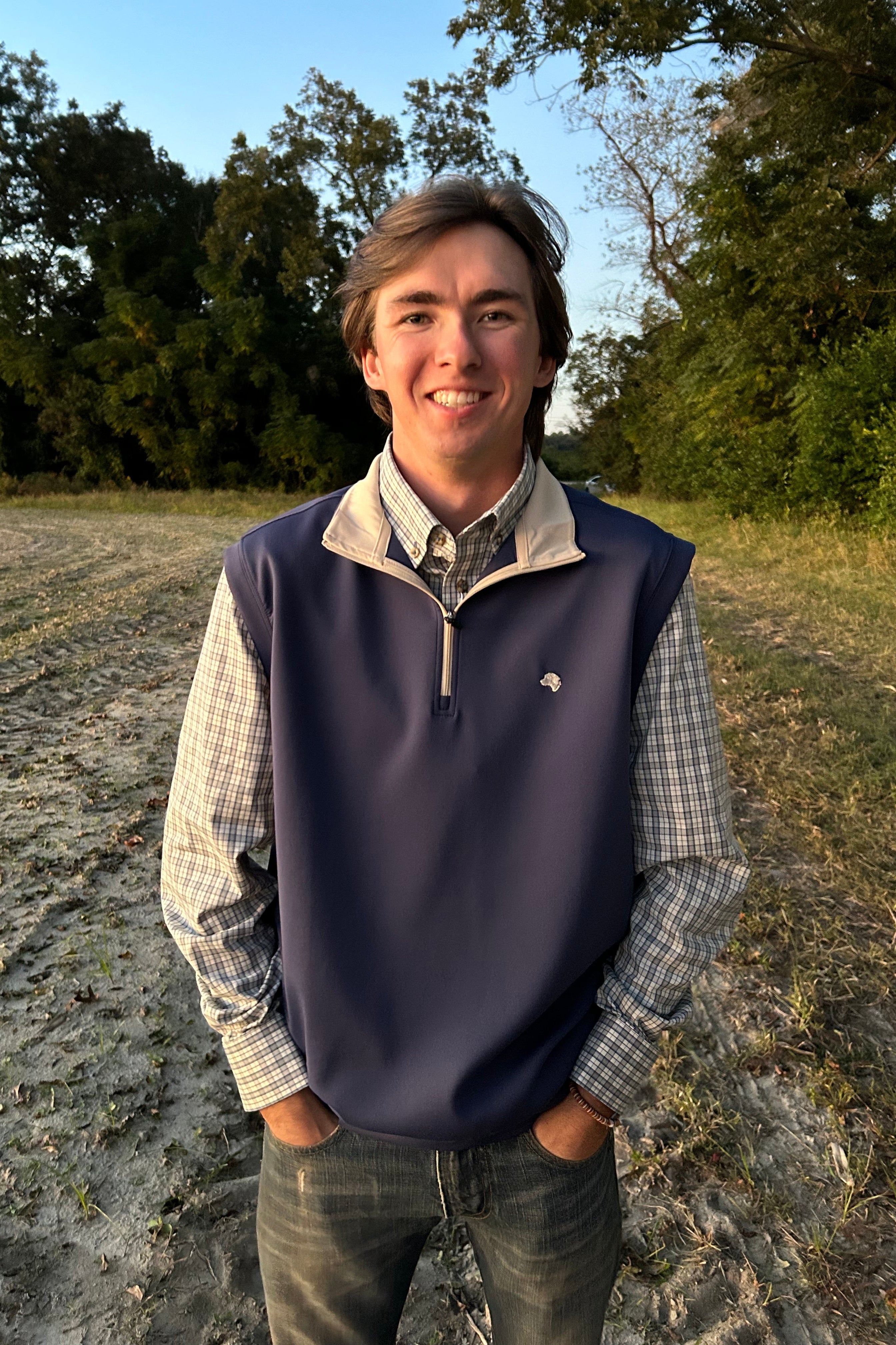 Rivers & Bridge - Performance Vest (Navy/Khaki)