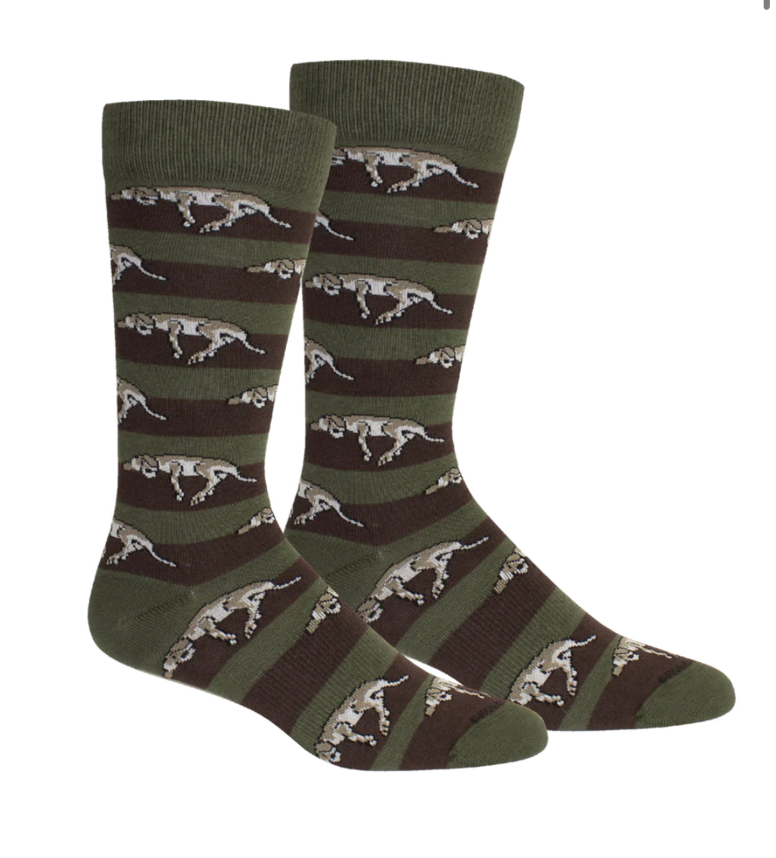 Brown Dog Socks - Lazy Dog -Sage