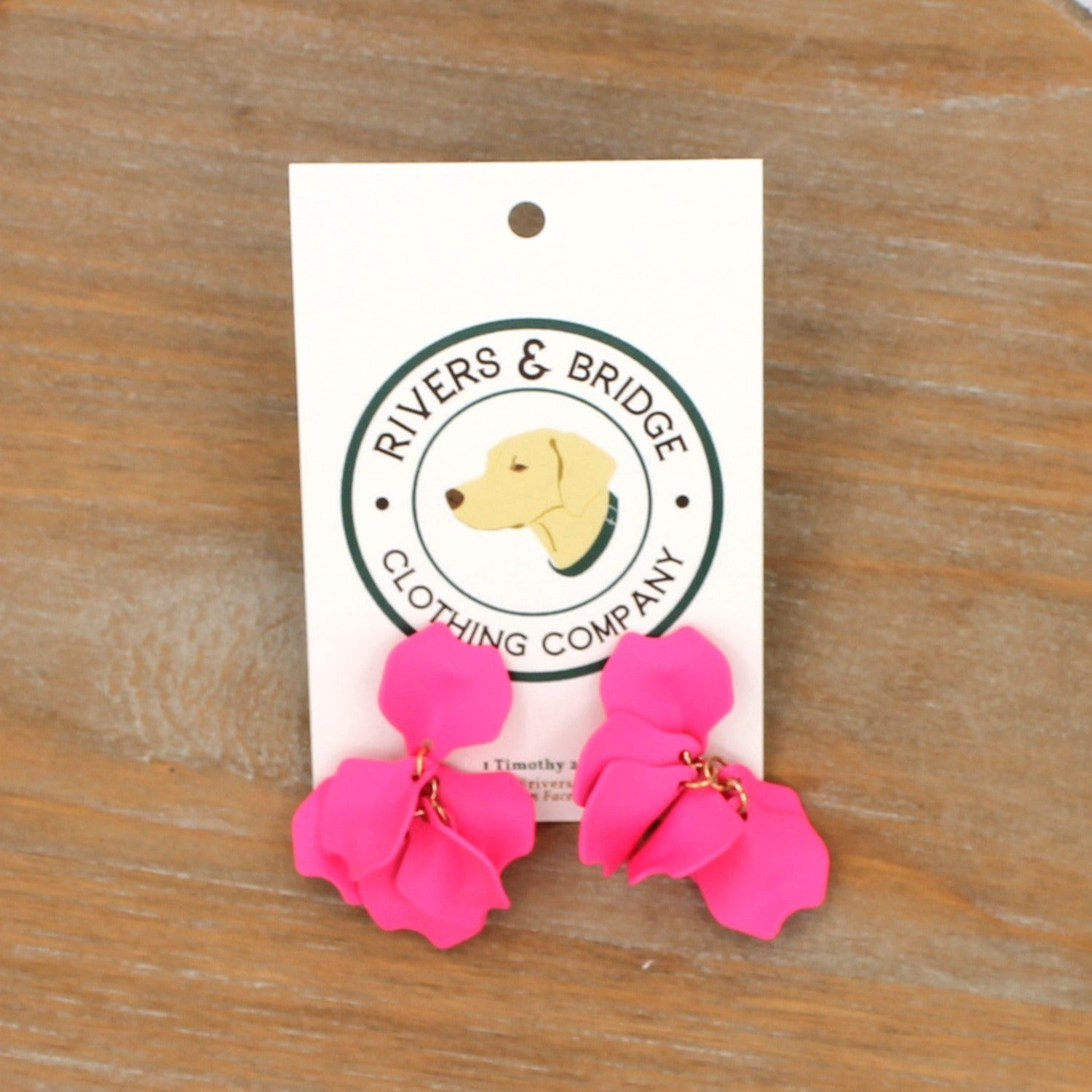 The Petal Earrings - Pink
