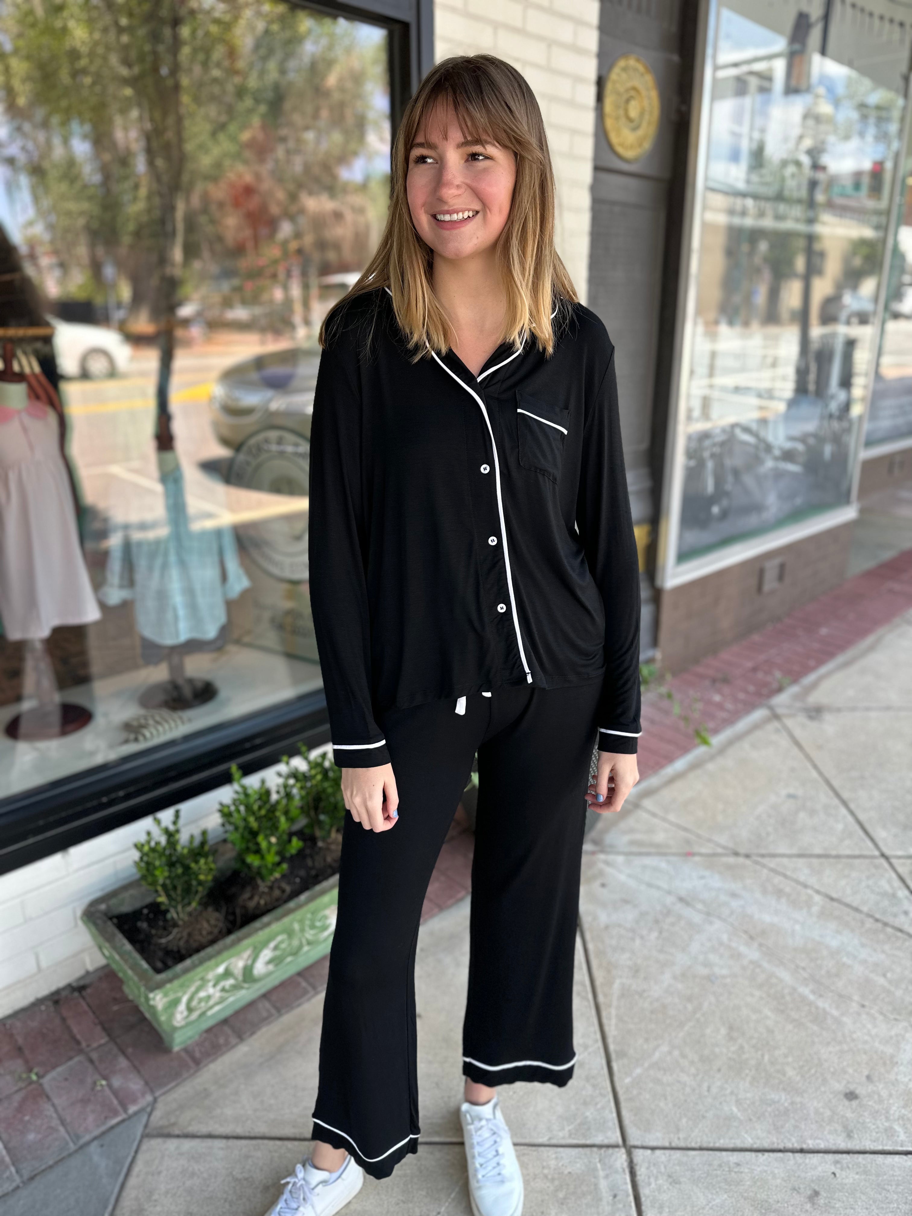 The Benny Pajama Set - Black