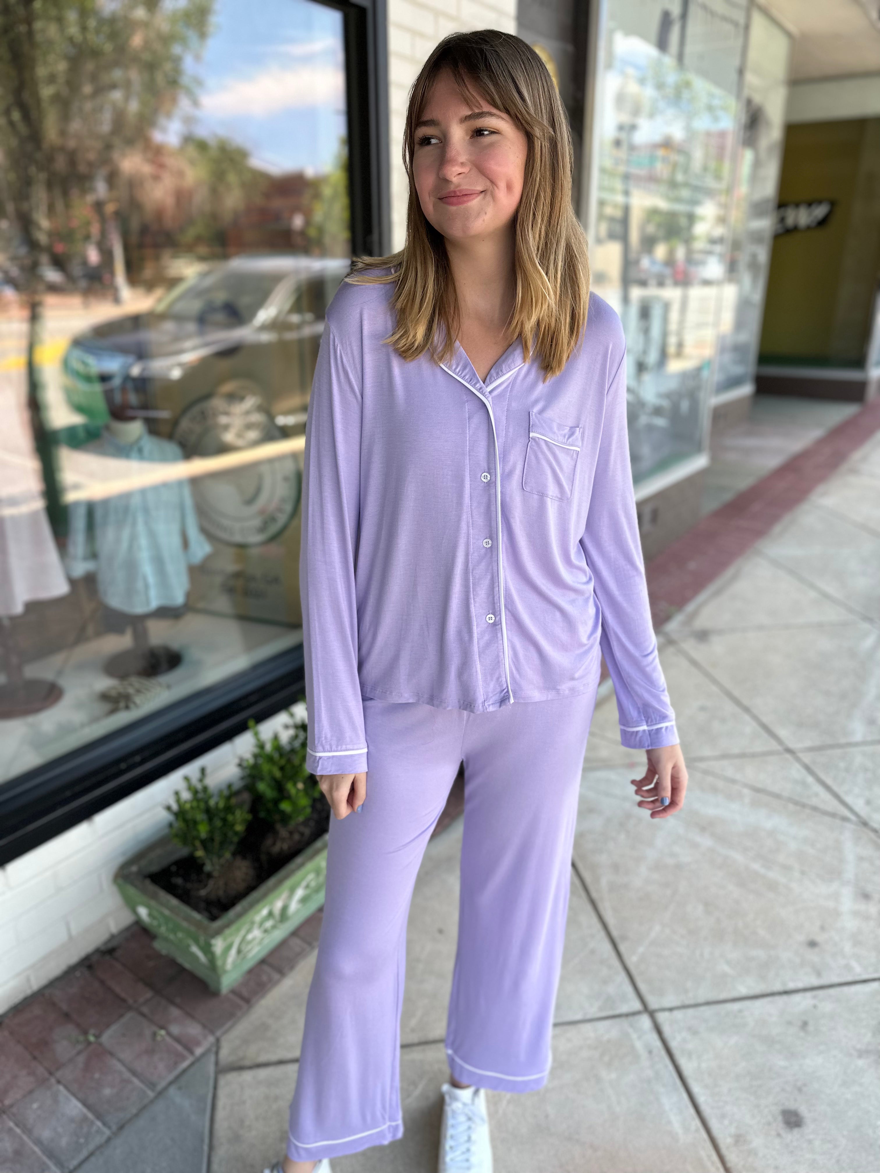 The Benny Pajama Set - Lilac