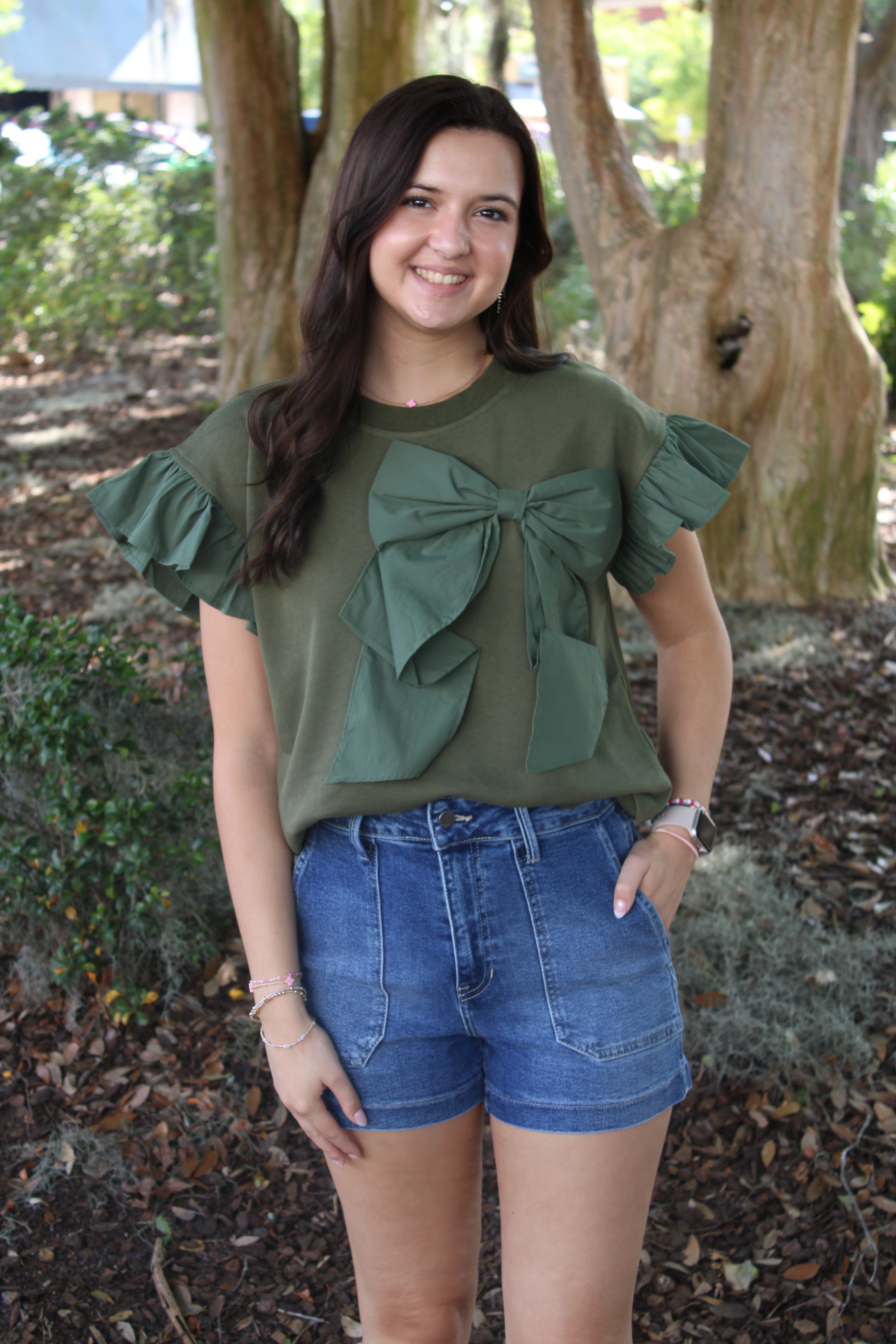 The Evan Blouse (Olive)