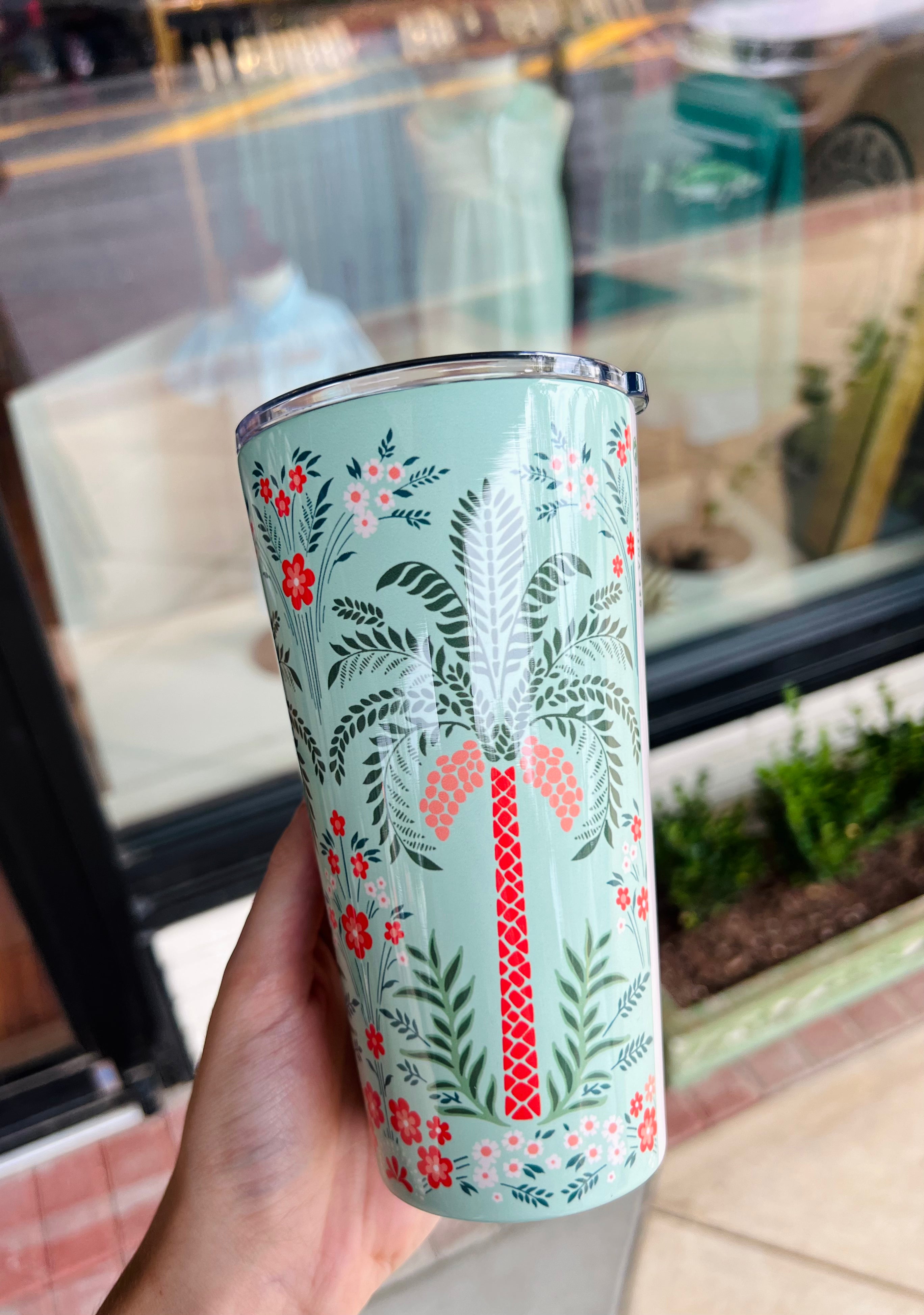 Stainless Steel Drink Tumbler Alljoy Landing Palm Tree