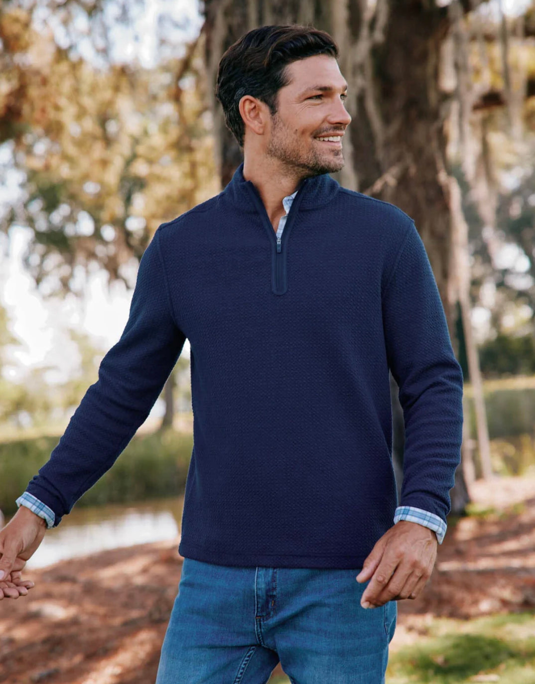 Southern Tide - Heather Outbound Quarter Zip