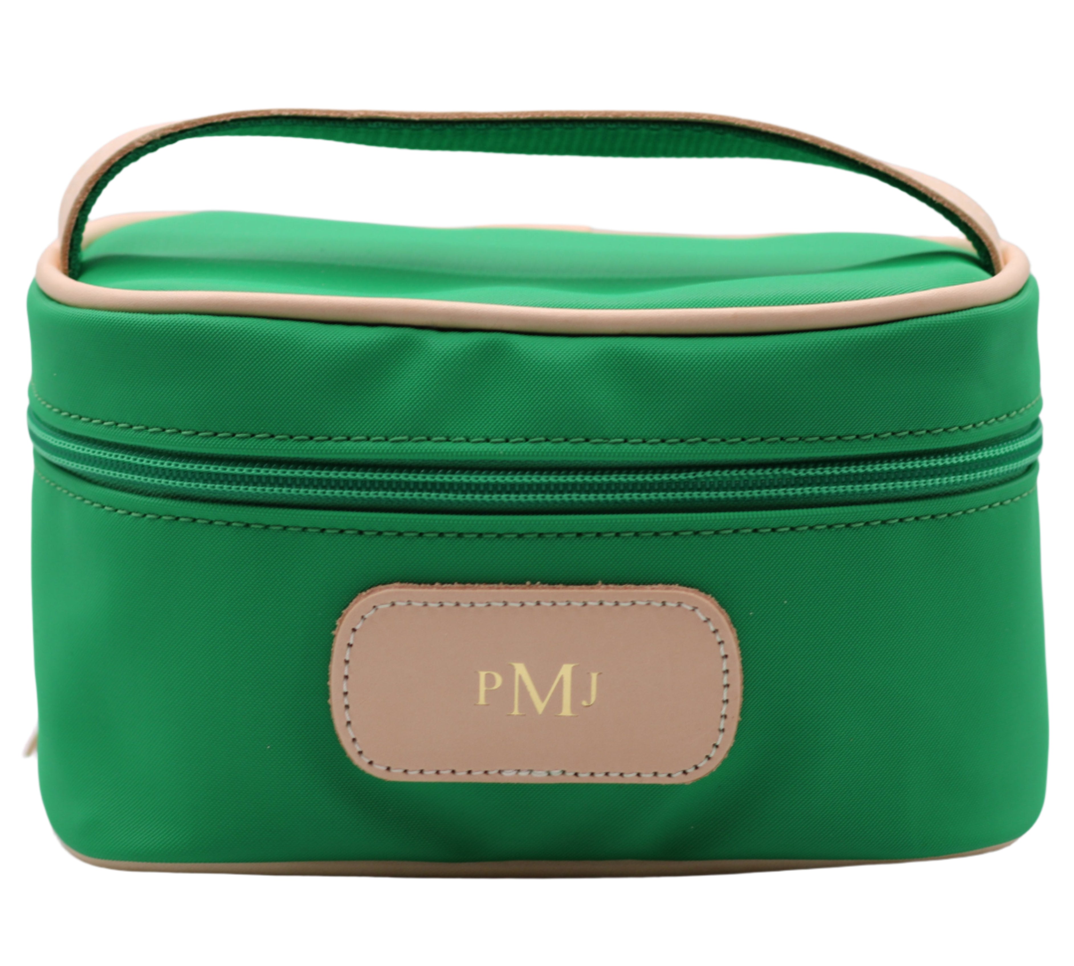Jon Hart - Mini Makeup Case (Kelly Green Coated Canvas)