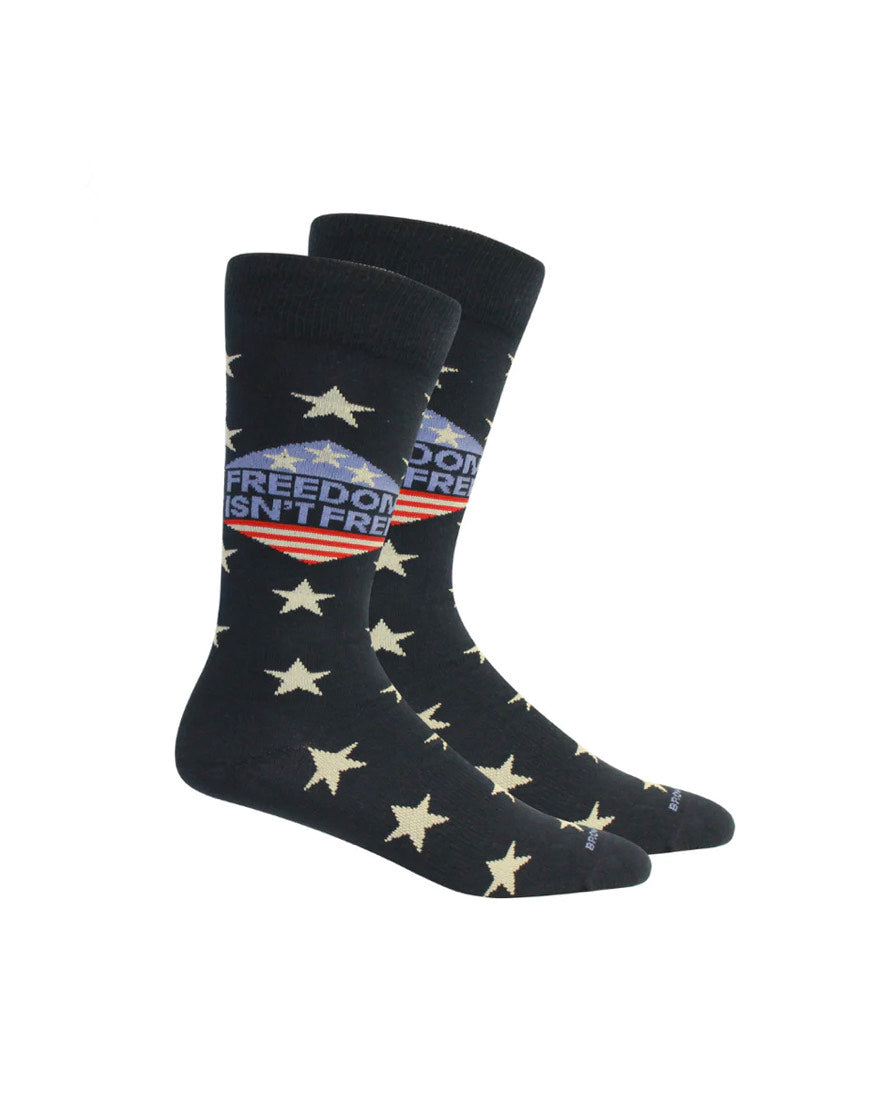 Brown Dog Socks - Freedom Isn't Free (Navy)