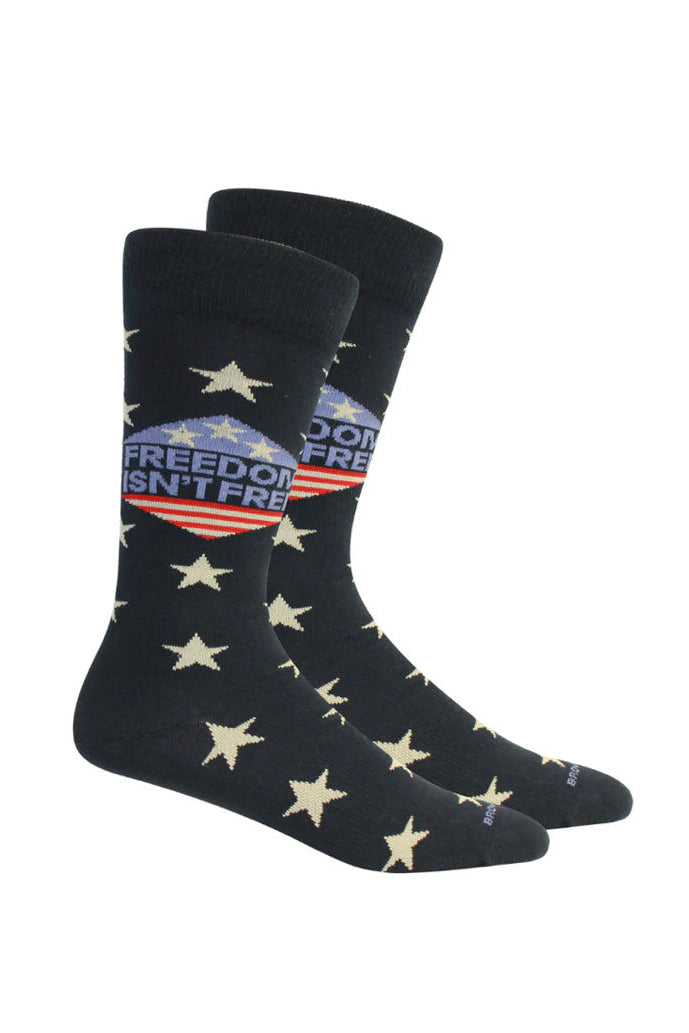 Brown Dog Socks - Freedom Isn't Free (Navy)