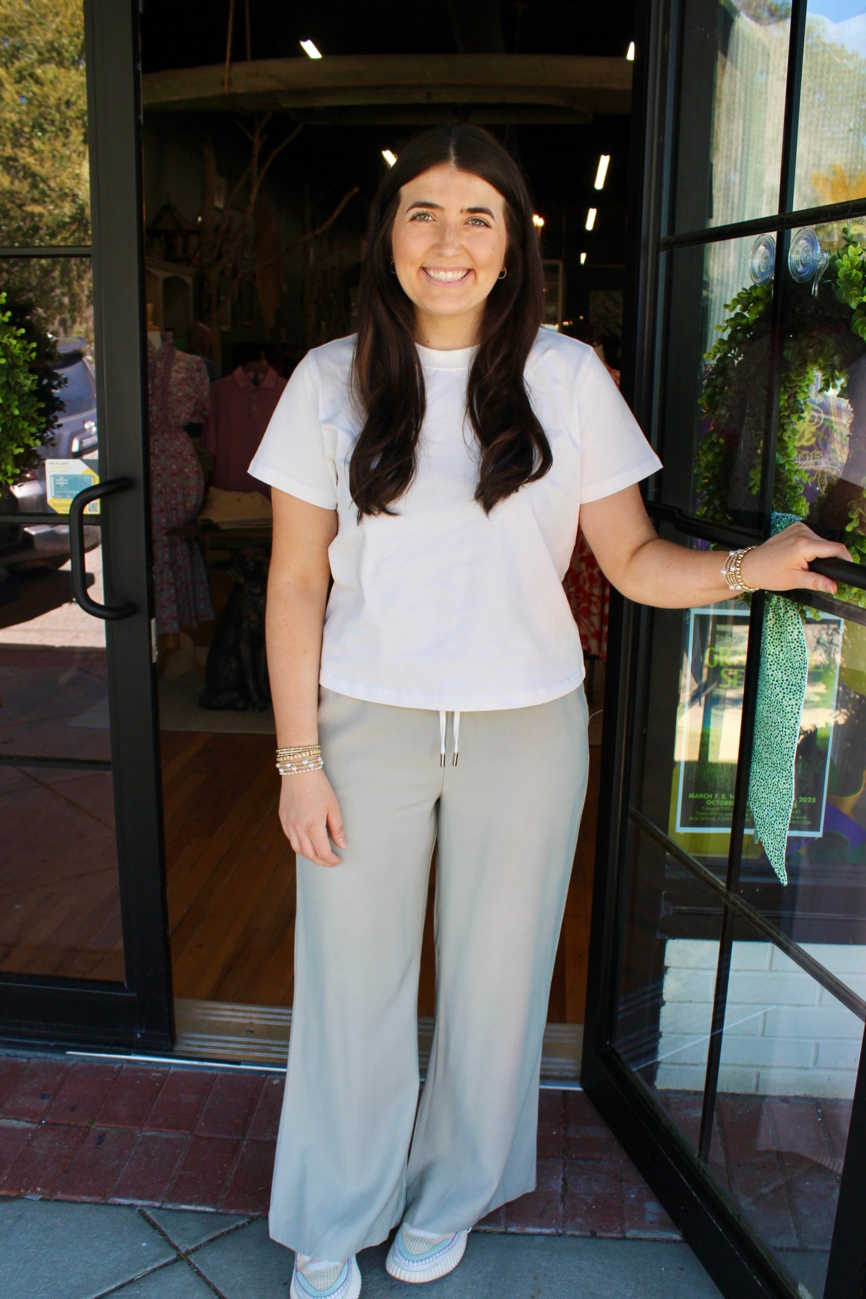 The Taylor Pants (Grey/White)