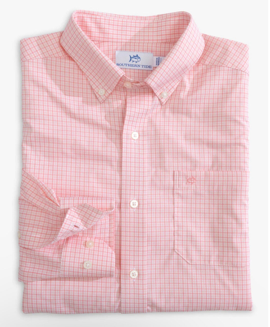Southern Tide - brrr° Intercoastal McBee Check Sport Shirt (Geranium Pink)