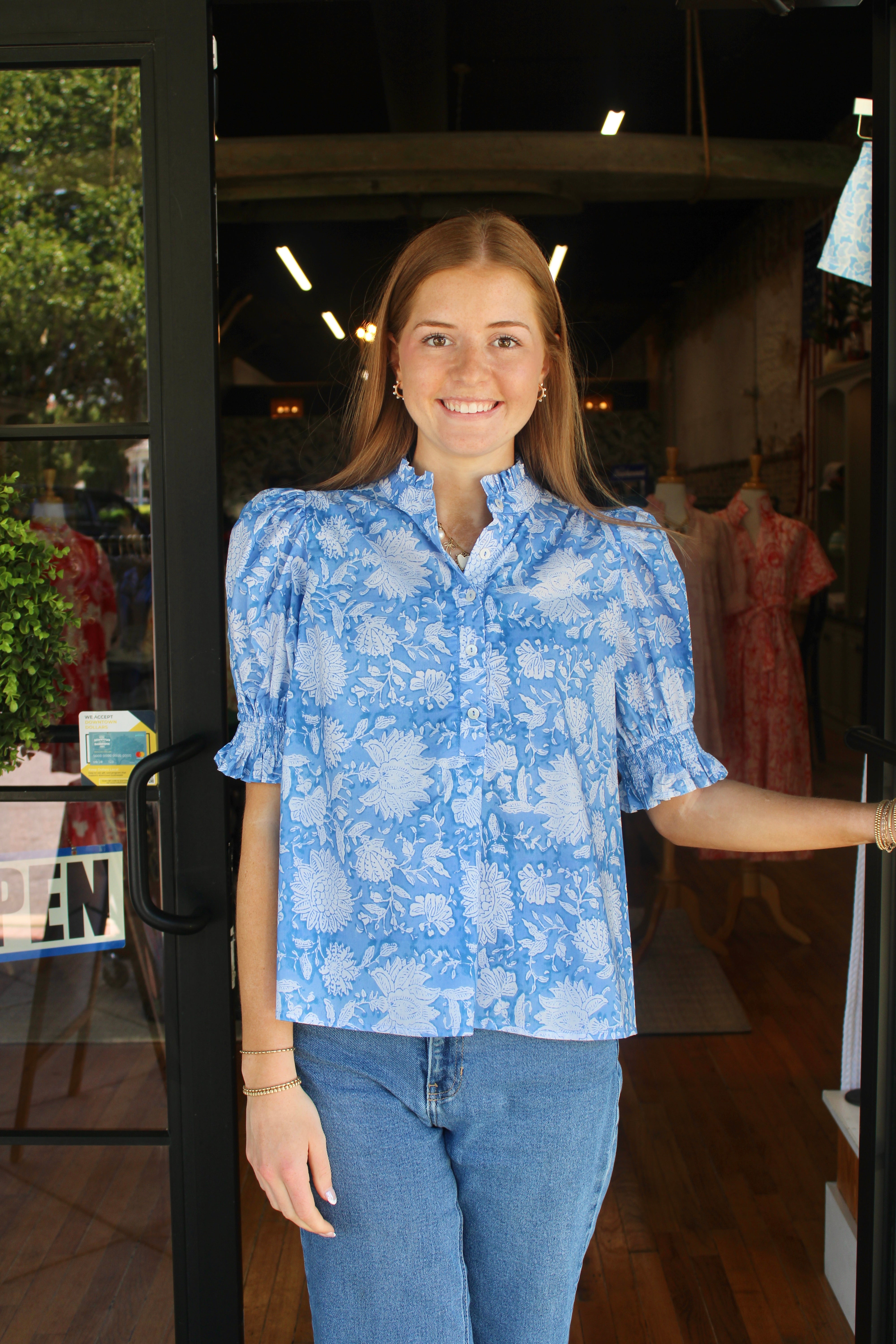 Lilly Top (Blue)