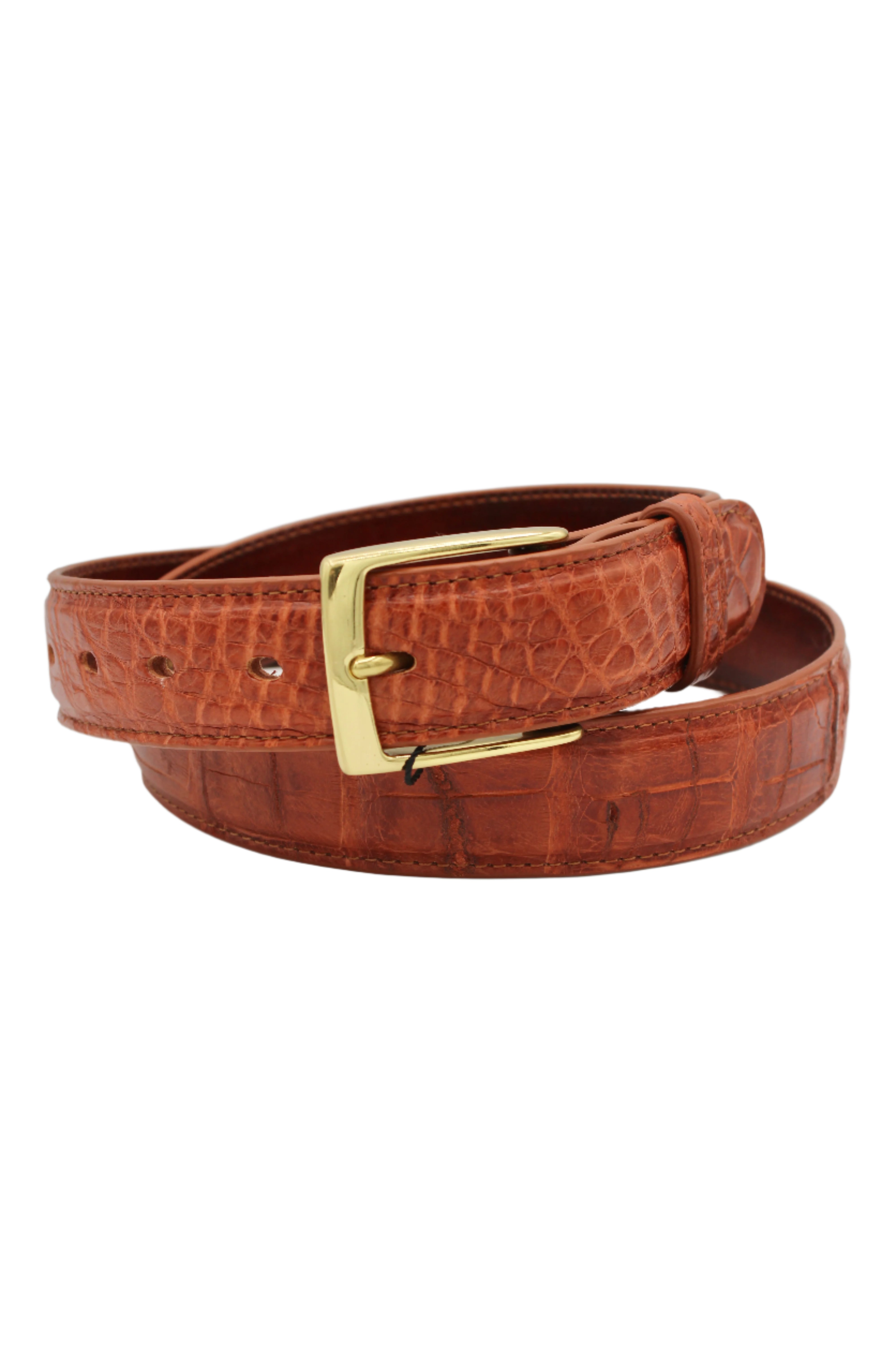 Bull & Briar - Alligator Belt (Cognac)