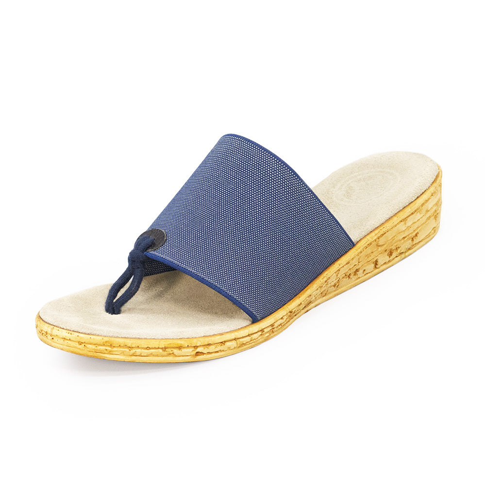 Charleston Shoe Company - The IOP Wedge Sandal - Denim *Final Sale*