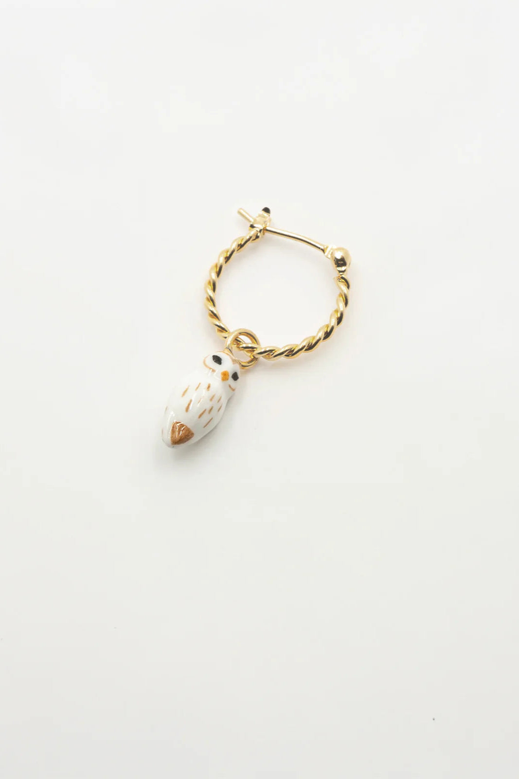 Nach - White Owl Mini Earrings