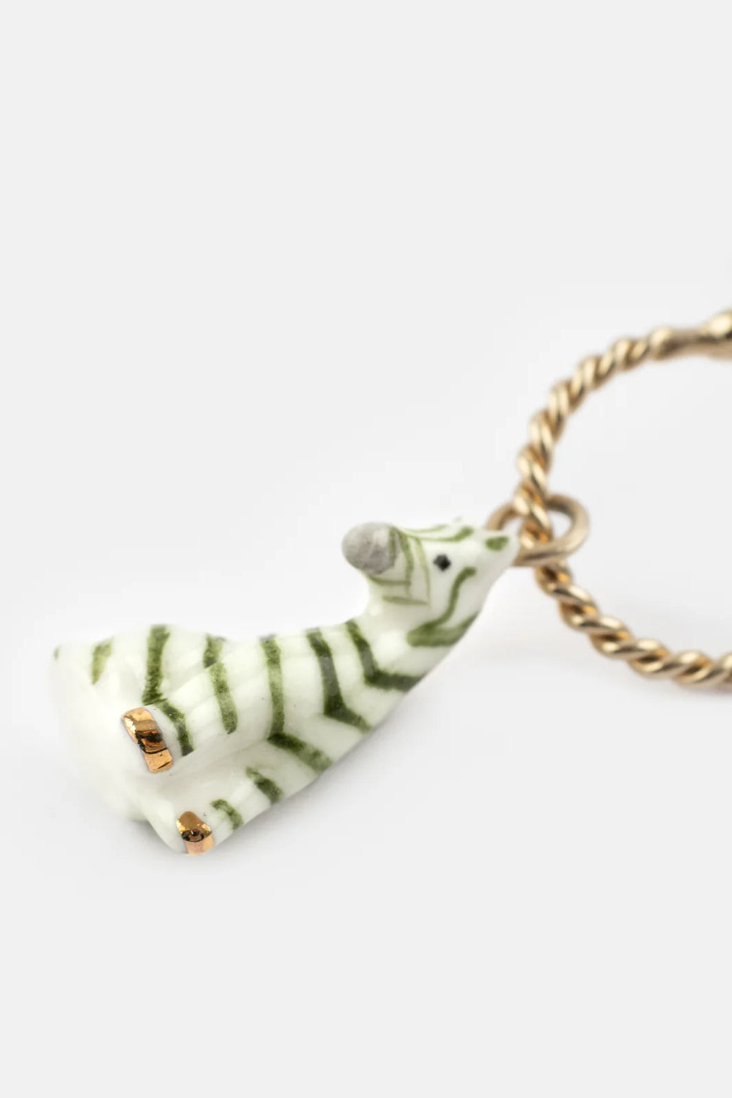Nach - Green Zebra Mini Earrings
