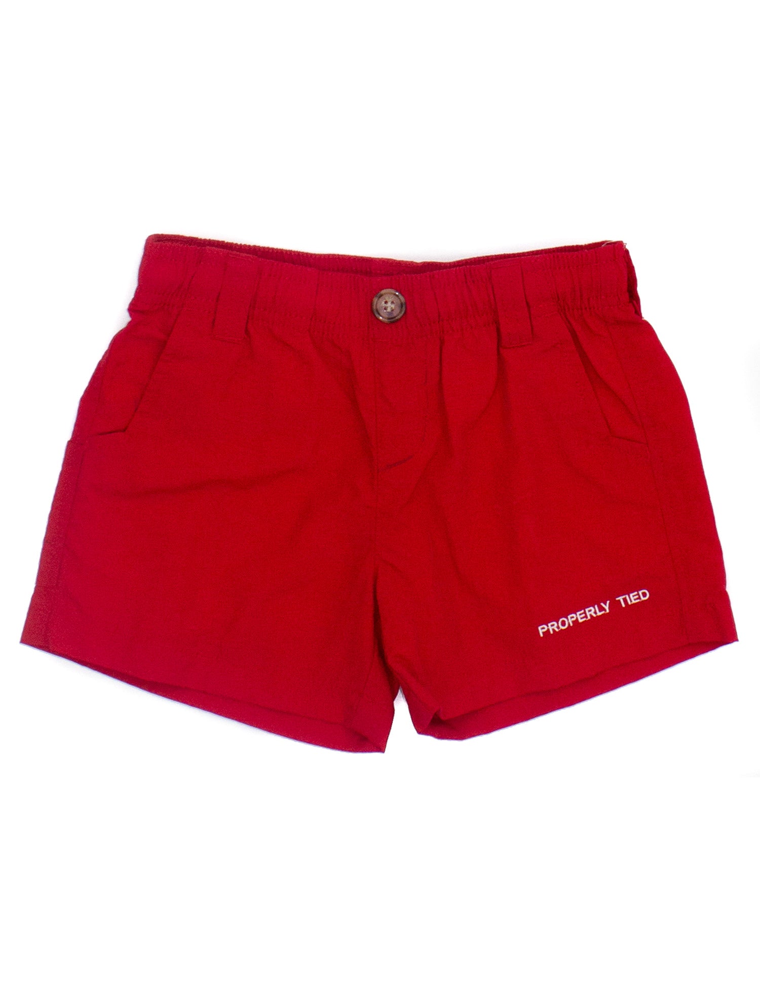 Properly Tied - Boys Mallard Short (Red) FINAL SALE