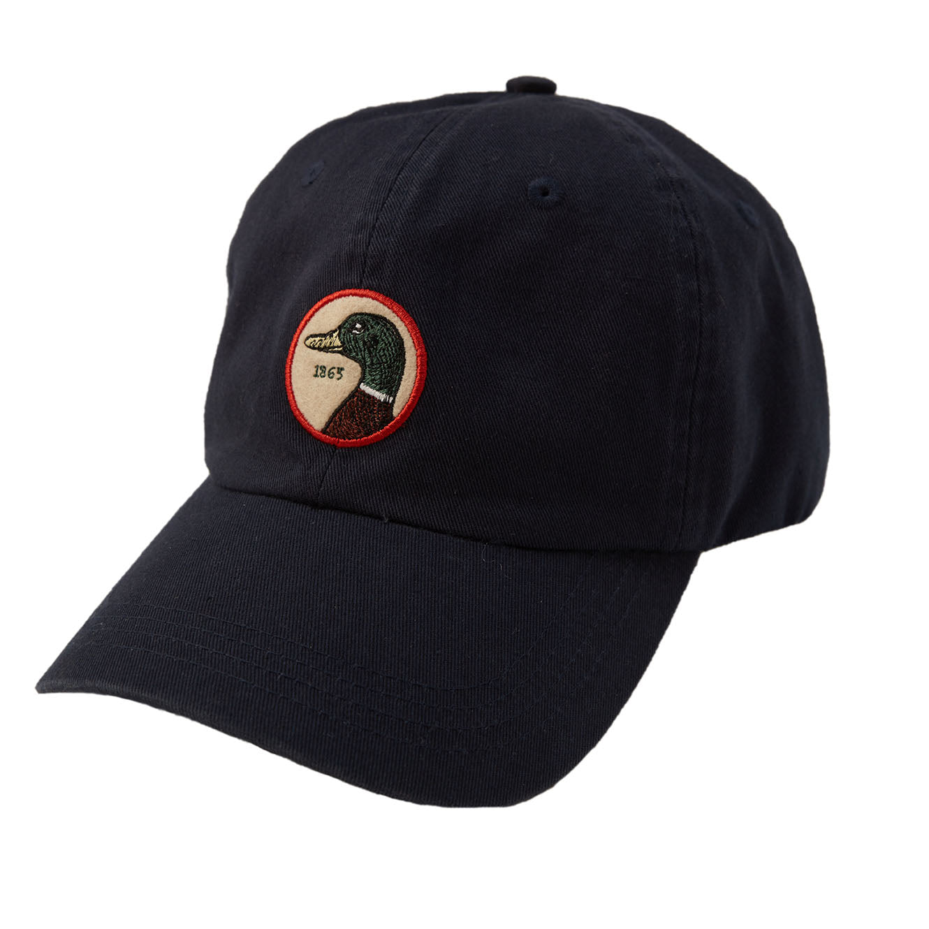 Duck Head Circle Patch Twill Hat - Navy