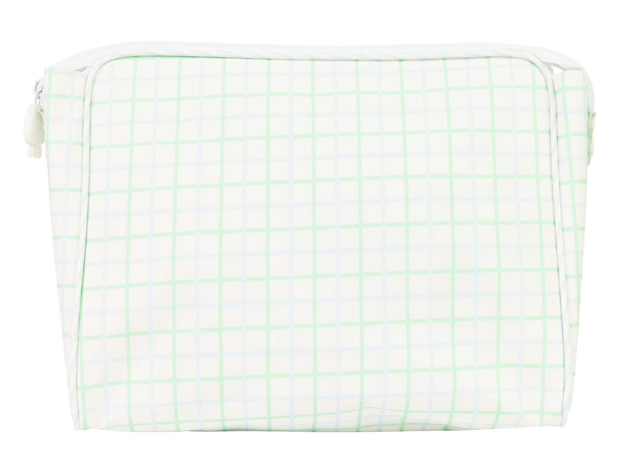 Apple of My Isla - The Go Bag -  Small (Blue/Green Windowpane)