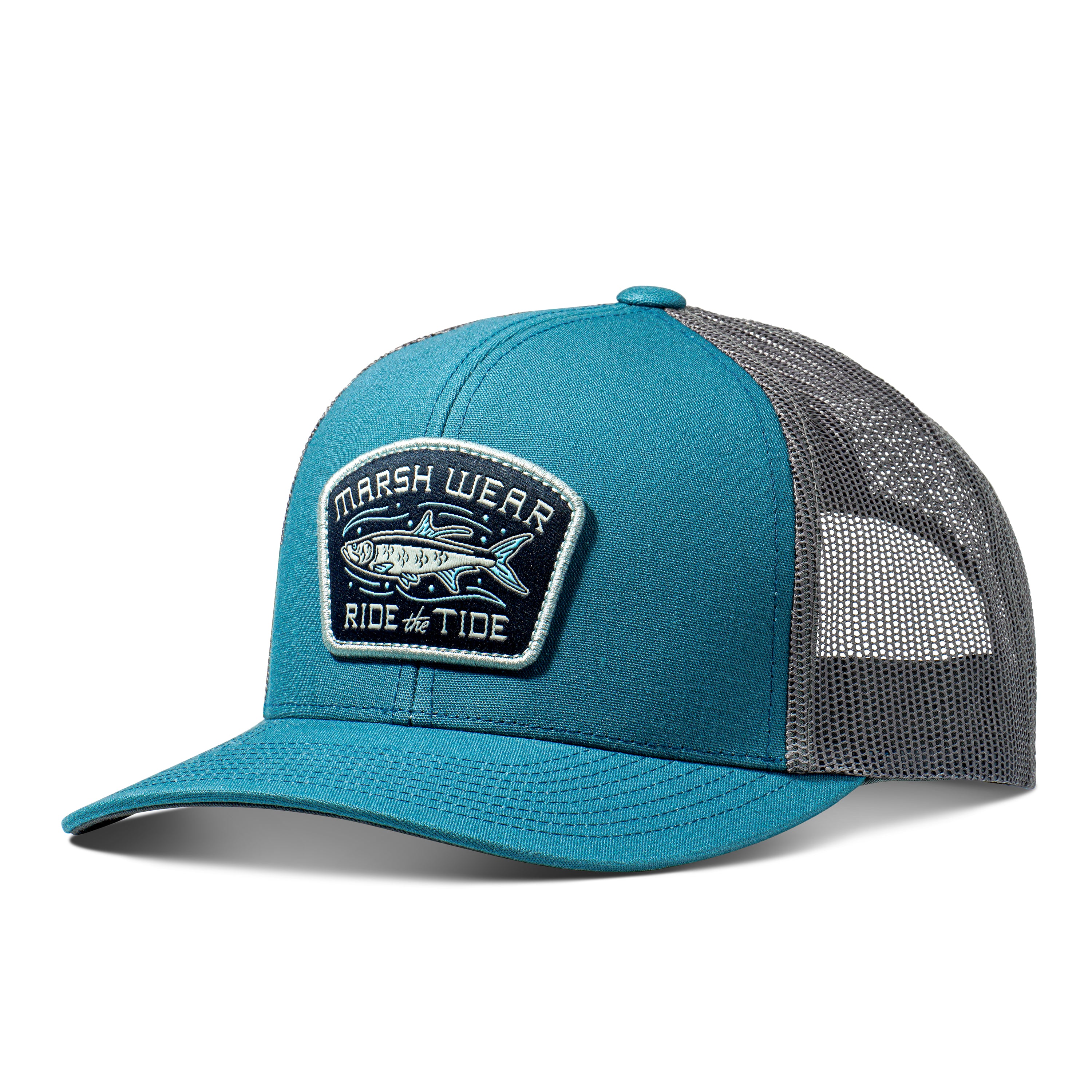 Marsh Wear Currents Trucker Hat (Dark Sea)