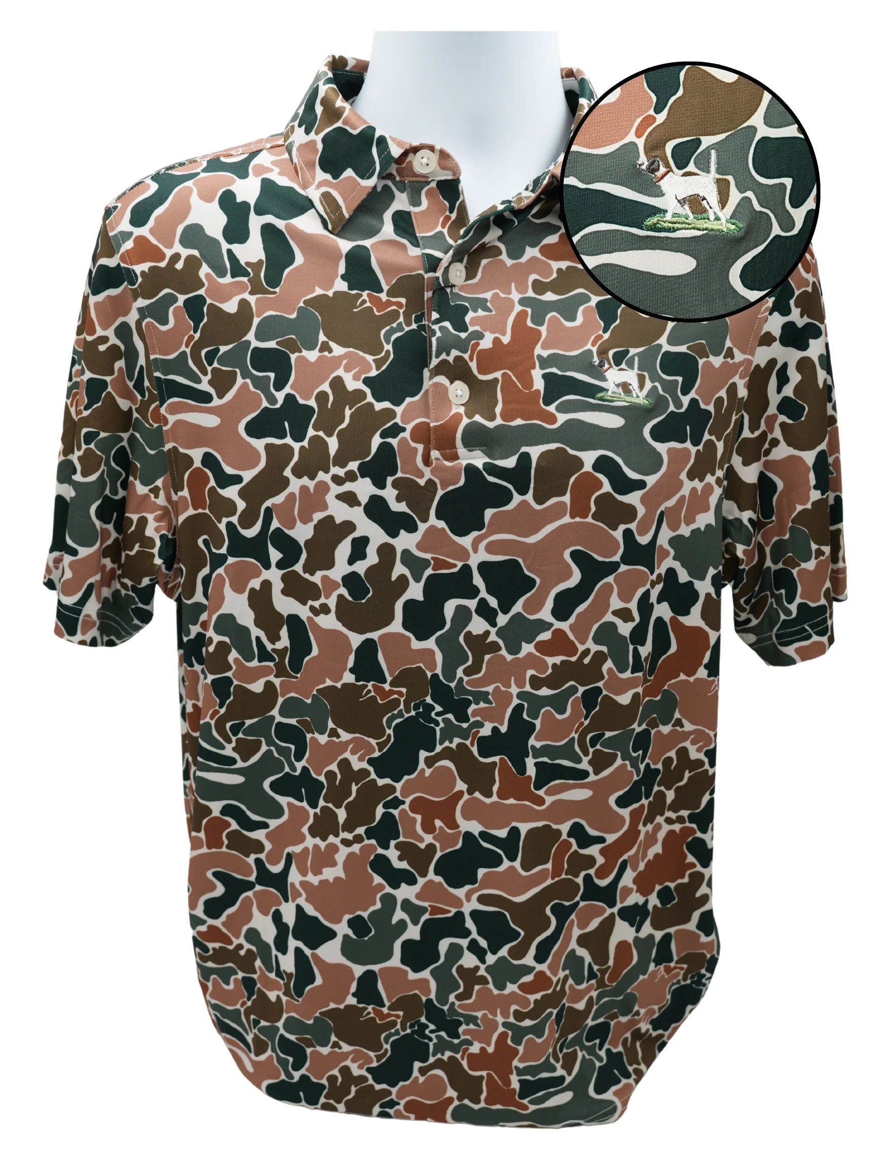 Bull & Briar - Camo Polo (Backwoods Pointer)