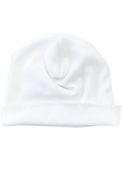 Picot Trim Hat (White)