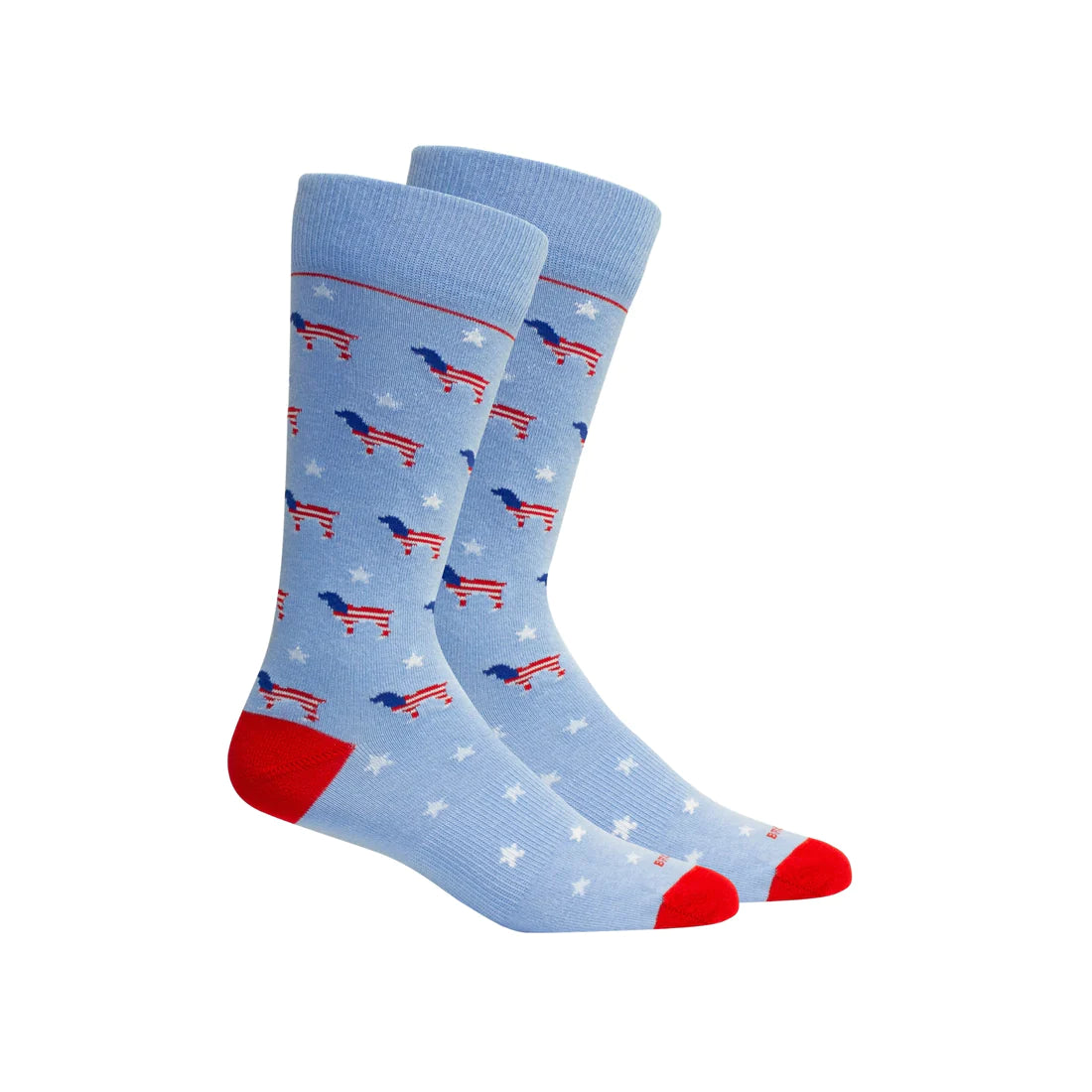 Brown Dog Socks - Red, White & Beau (Della Blue)