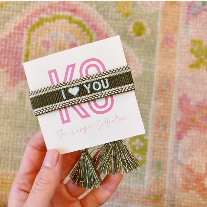 I heart YOU (olive/blue) - TKC