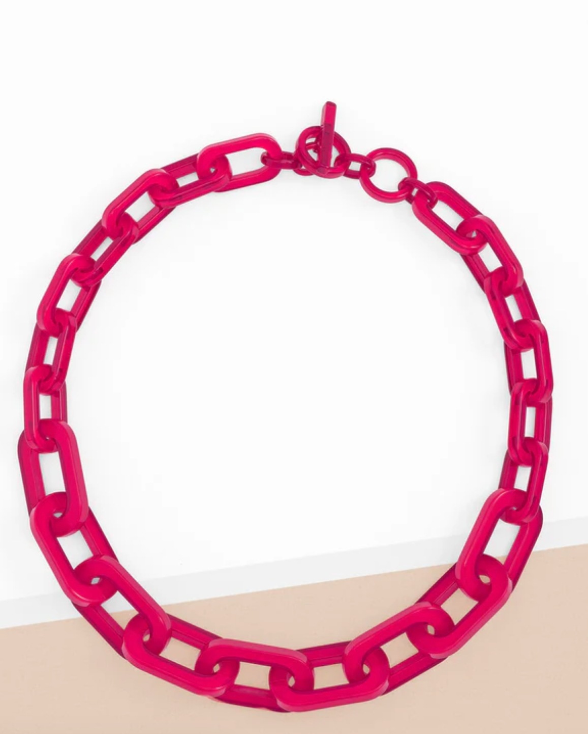 Zenzii Alice Collar Necklace - Hot Pink